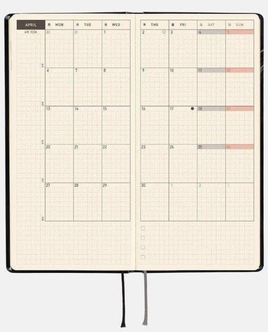 Hobonichi Techo 2026 Junji Ito Tomie Haunting Beauty Japanese ver. January Start