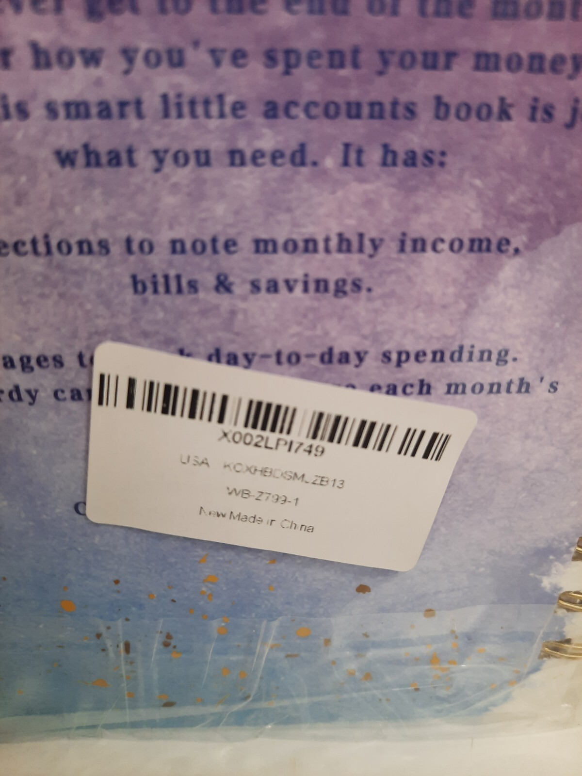 Budget Planner~12 Month Undated Budget Book~Expense Tracker~5.3″x7.6″ Pink/Blue