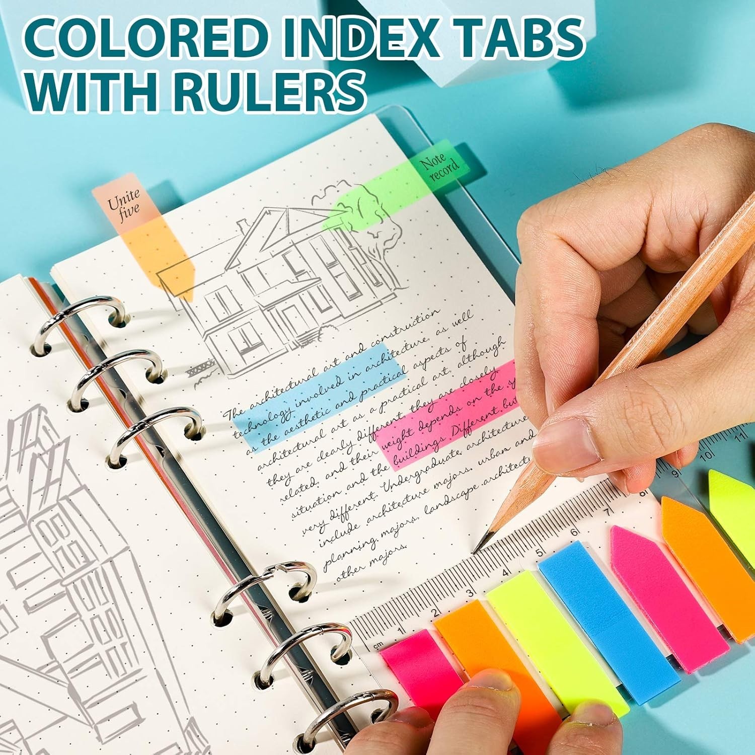 Ultimate A6 Dotted Paper Refills with Stunning Fluorescent Markers & Dividers