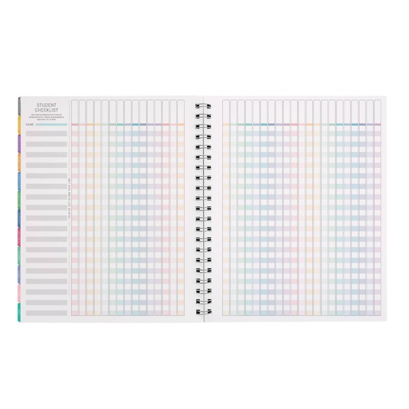 Inspired by Erin Condren 9″x11″ 2026-2027 Teacher Planner School Supplies