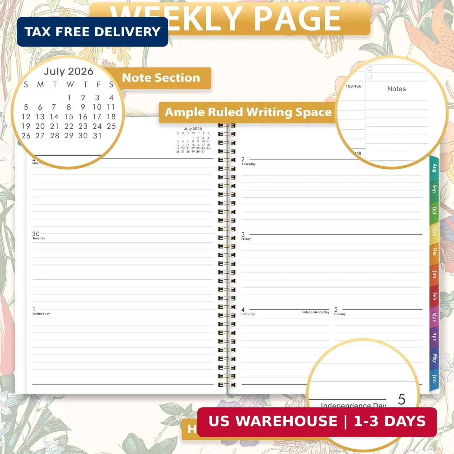 Planner 2026-2027 – 2026-2027 Planner Weekly and Monthly from Jul. 2026 – Jun. 2