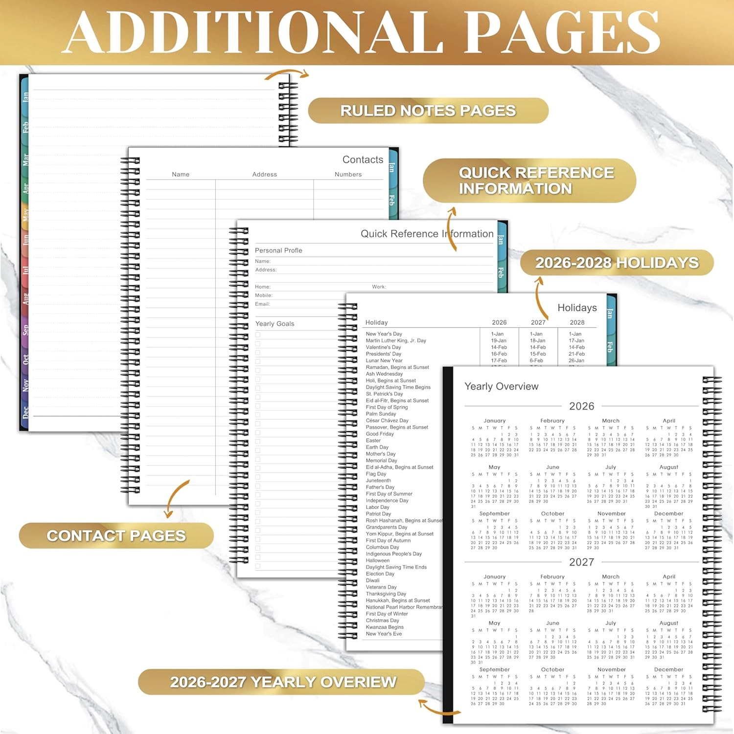 Planner 2026-2027 – Academic Planner 2026-2027, July 2026 – June 2027, 9″ x 11″,