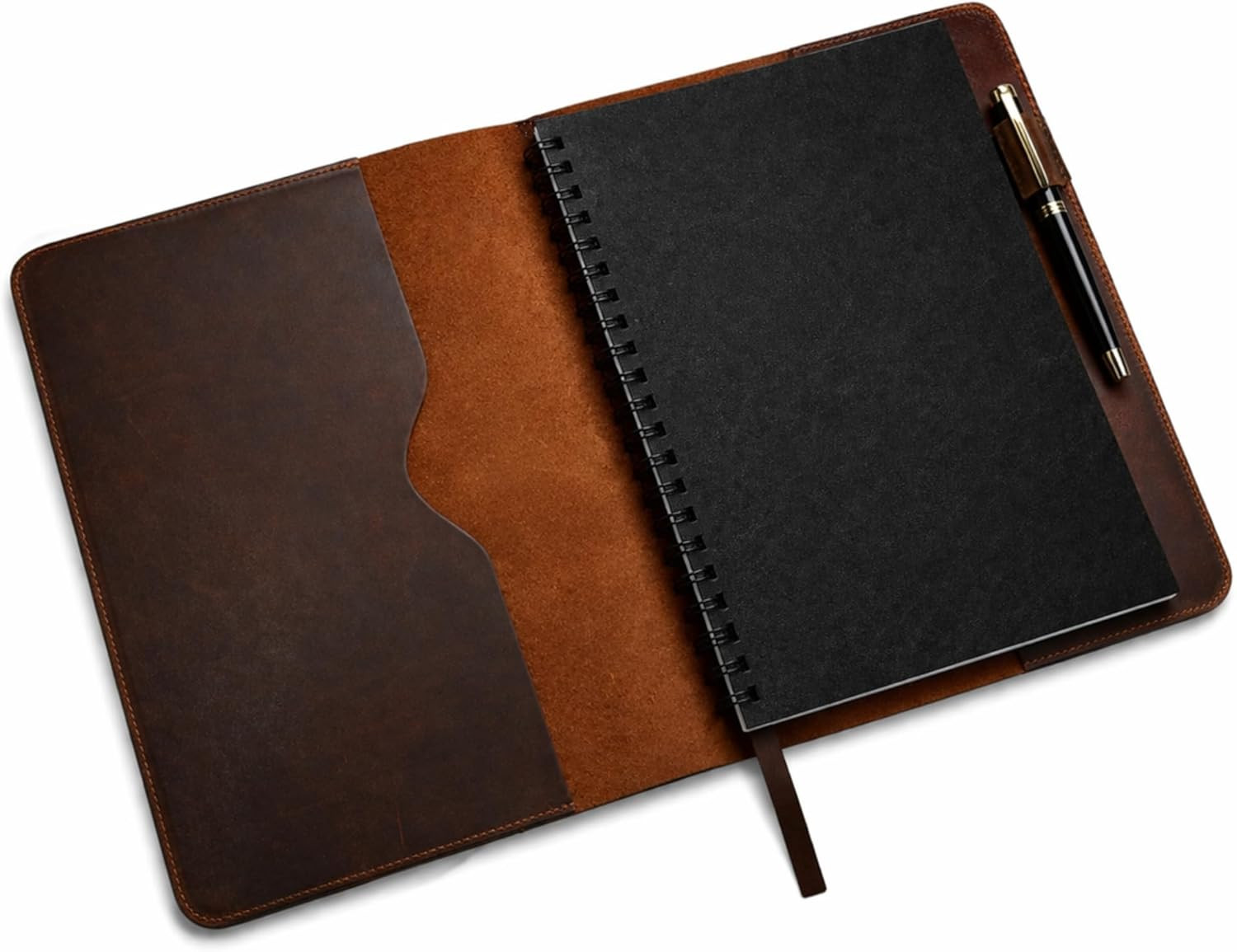 Heavy Duty Full Grain Leather Journal Cover (8.5 X 11 In.), Refillable Cahier XX