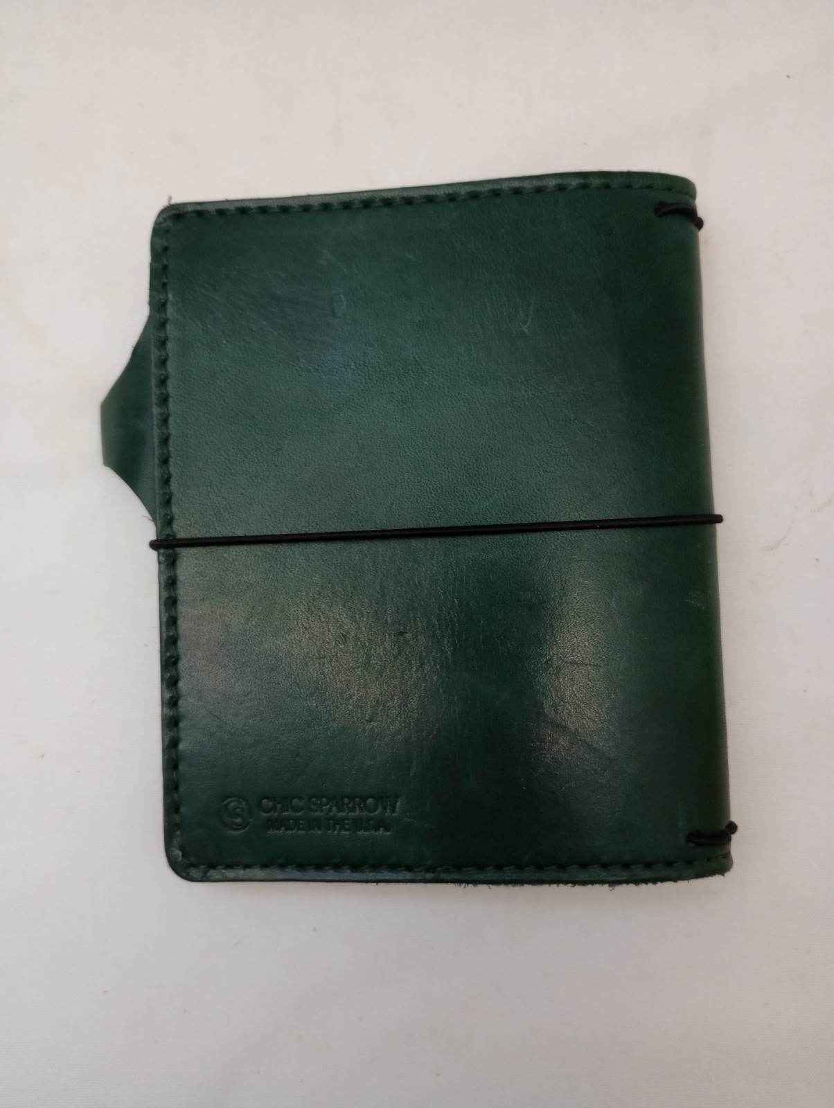 Chic Sparrow Pocket Size Black Leather Travelers Notebook