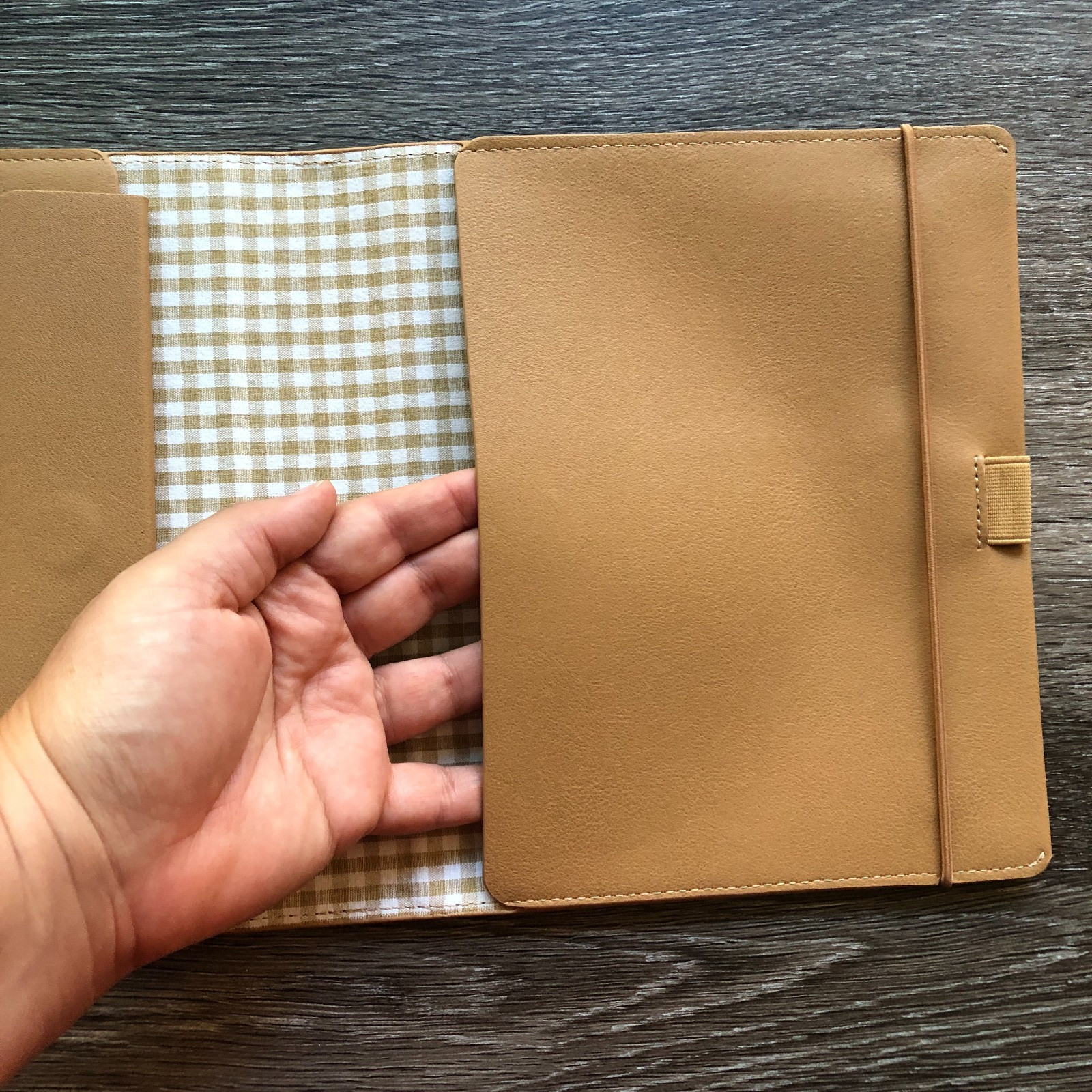 Emma Kate Co Compendium/Notebook cover in Biscotti