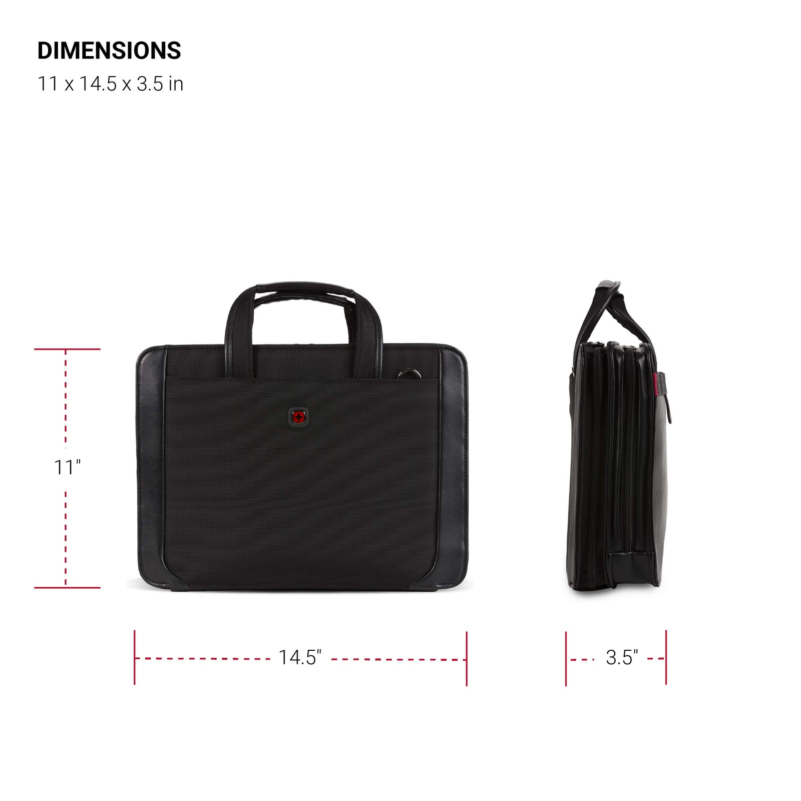 Wenger Luggage Proxy Zippered Laptop Presentation Padfolio, Black, 14-inch (6…