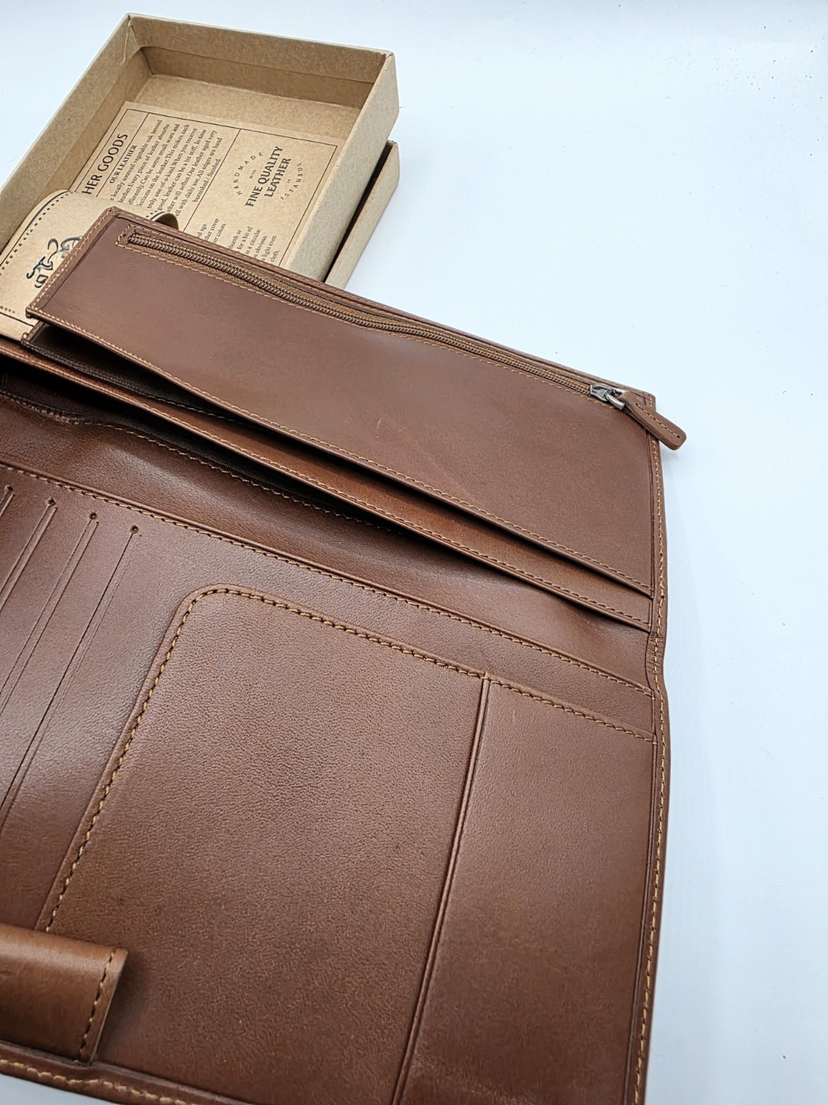Galen Leather Wallet Insert for Standard-sized Travelers Notebook in Brown
