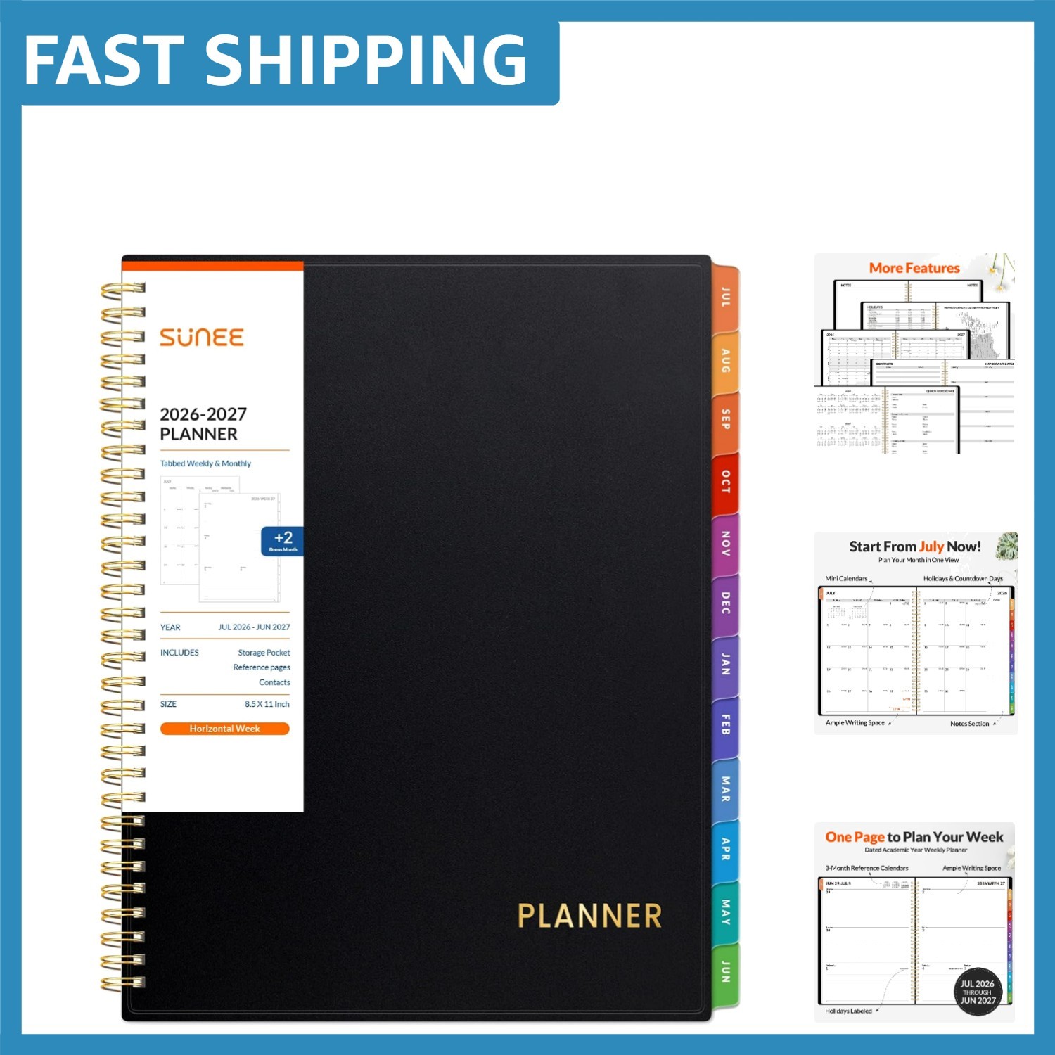 Ultimate 2026-2027 Student & Teacher Planner – Include Bonus Pages & Pockets