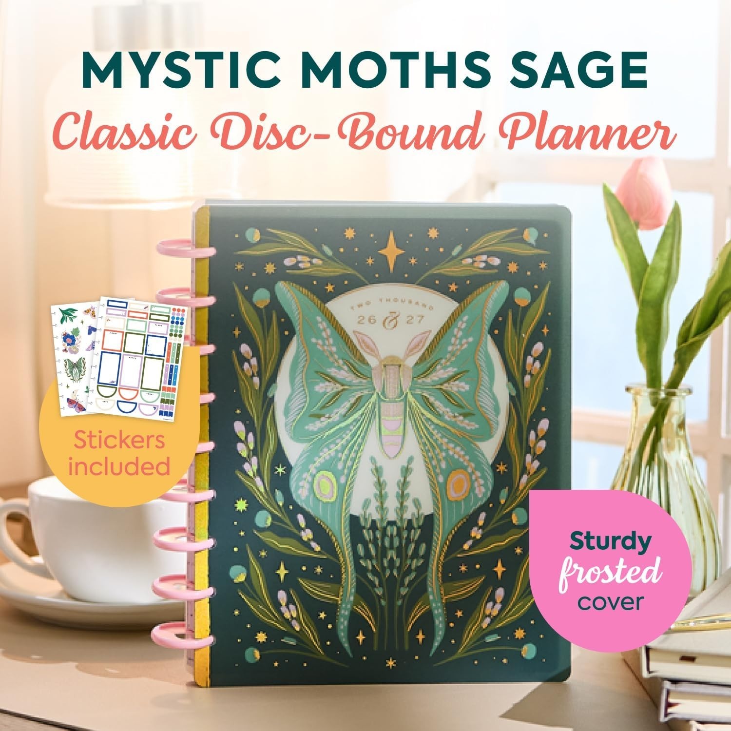 Happy Planner Disc-Bound Planner July 2026–June 2027, Includes 3 Extra Months…