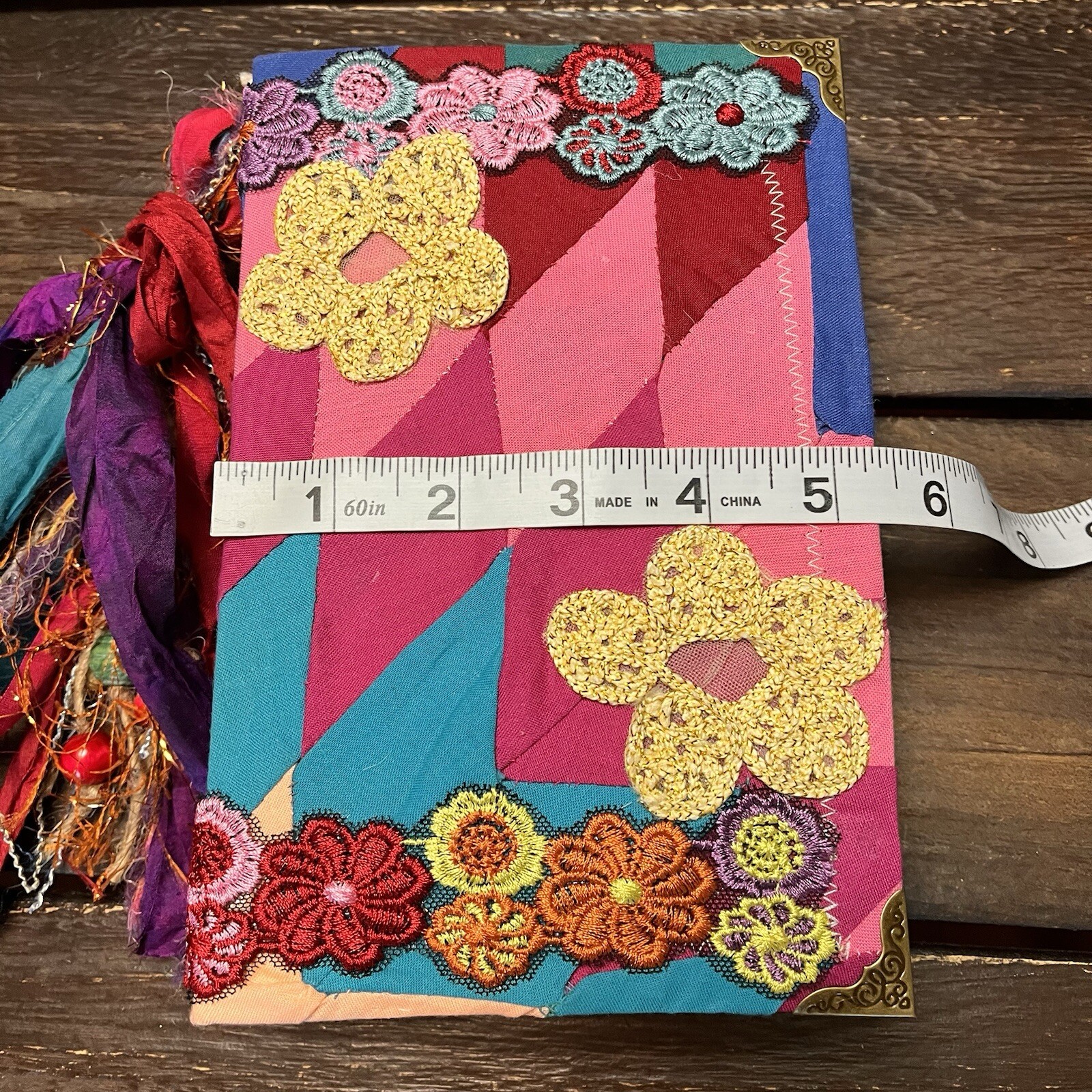 Boho Junk Journal Floral Flowers Feminine Gypsy Colorful Handmade Journal