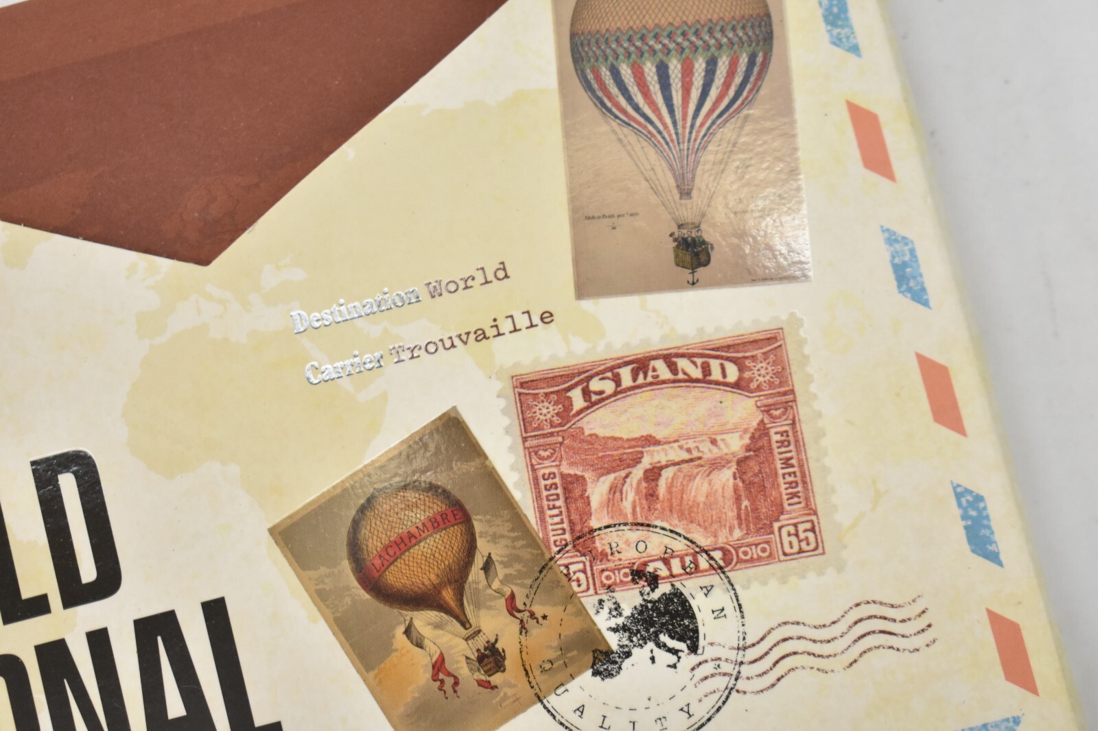Trouvaille Global World Journal 100% Recycled Leather Soft Cover Genuine OEM