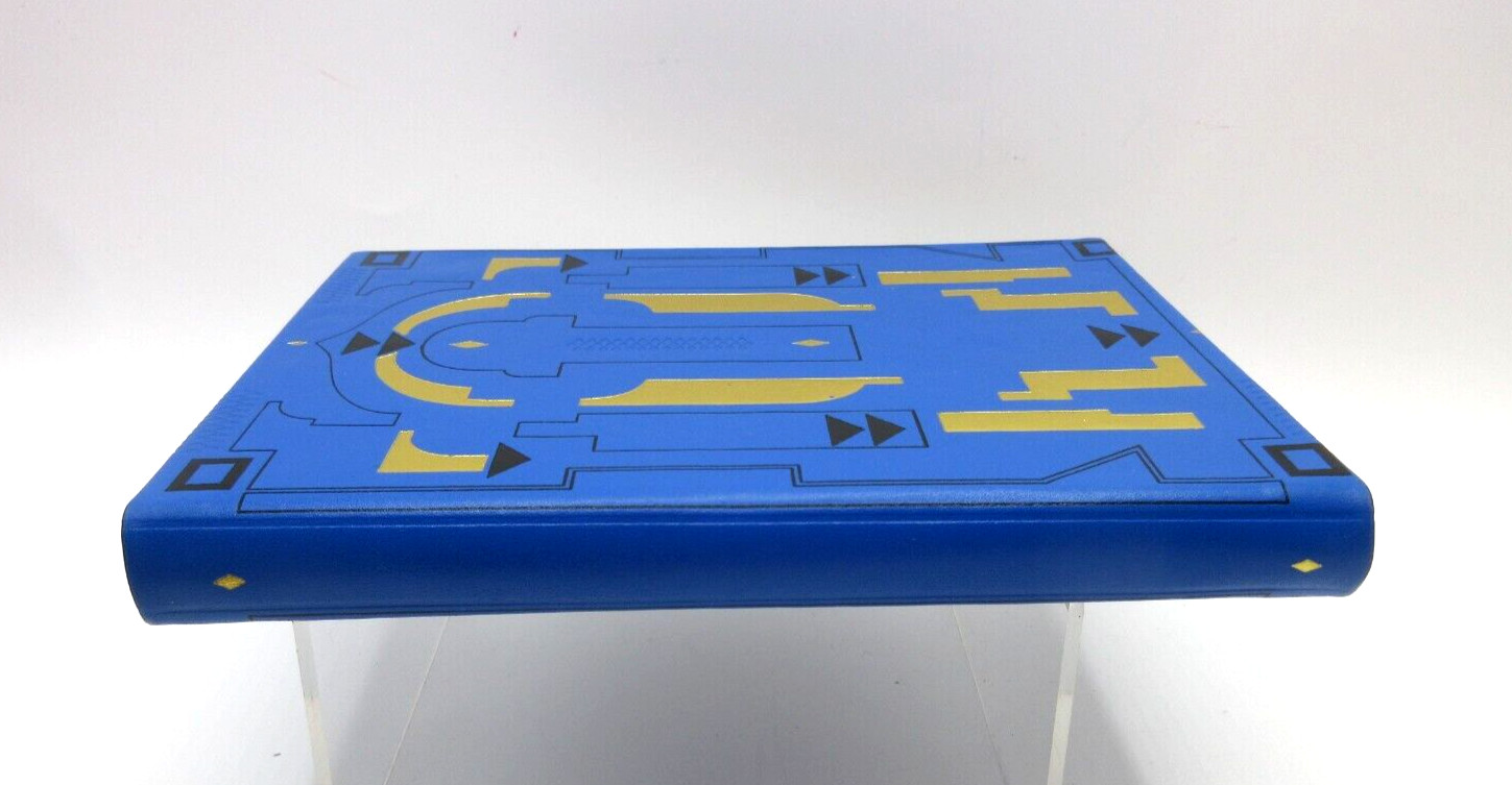 Graphic Image Journal 7″ Leather Hardcover 224 Lined Pages Blue w Gold