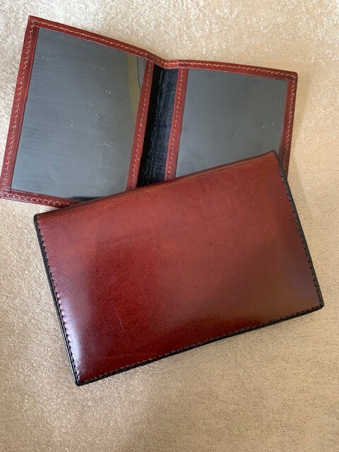 Bosca Brown Old Leather Compact Phone Book 5.0″ x 3.5″ & Card Holder 4.0″ x 3.0″