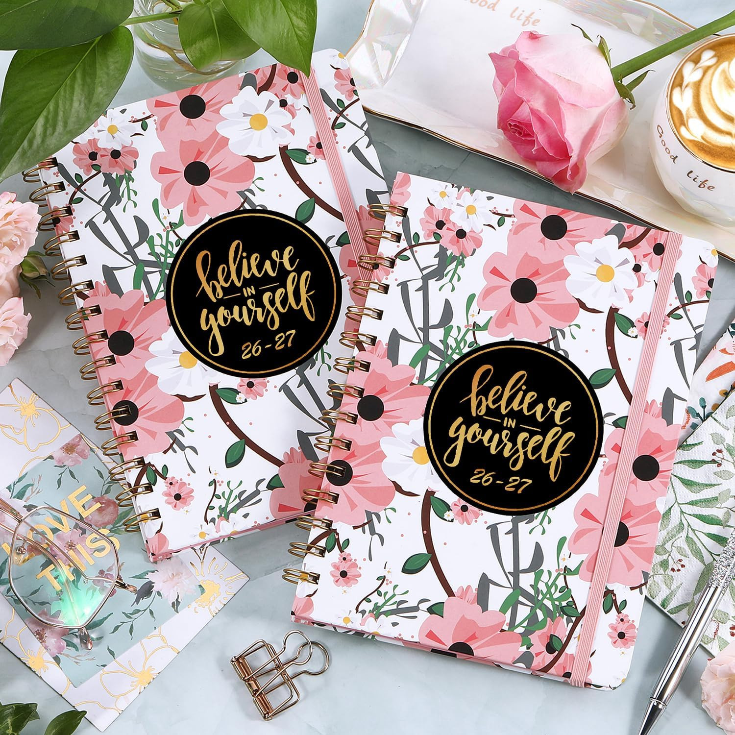 2026-2027 Planner – Weekly & Monthly Planner 2026-2027 with Tabs, 6.4″ x 8.5″, J