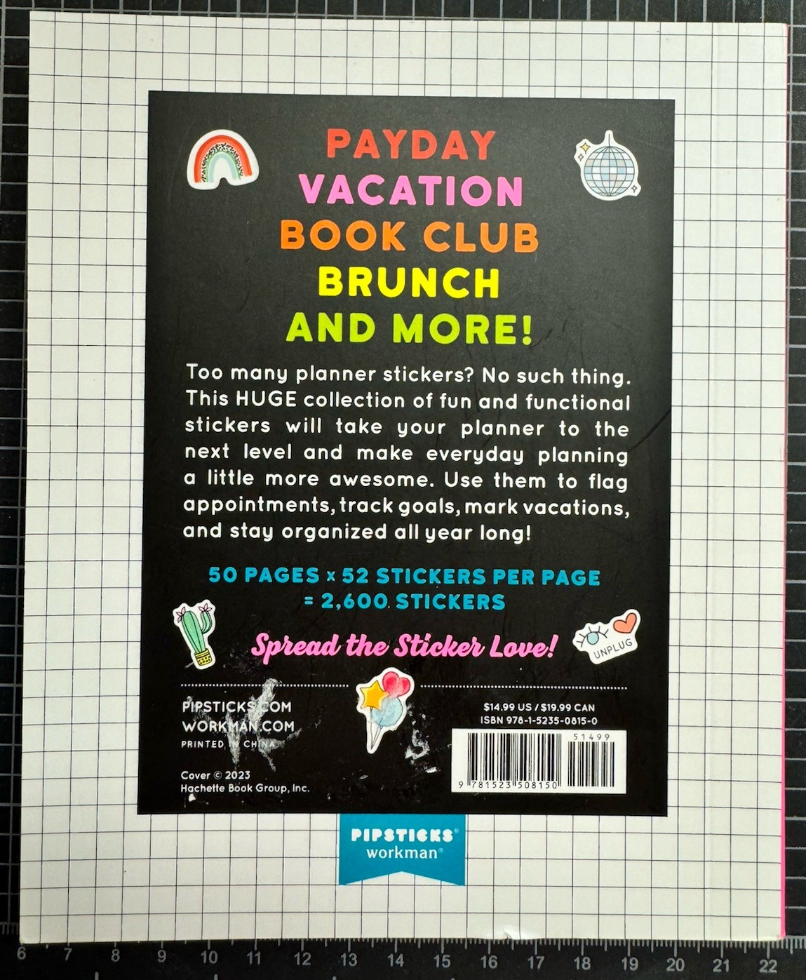 Pipsticks So. Many. Planner. Stickers Book – NEW – Plan Organize Journal