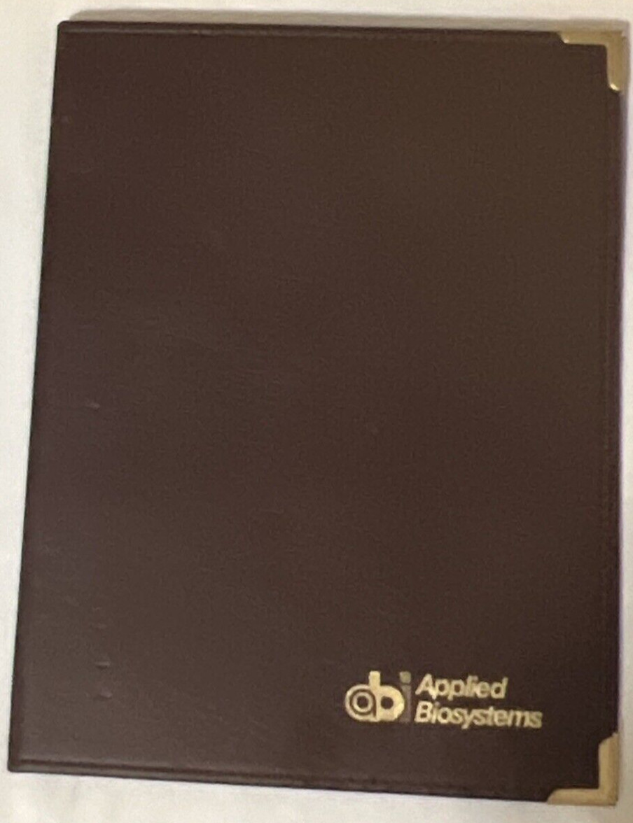 APPLIED BIOSYSTEMS Executive Portfolio Folder 8 X 11 With Notepad