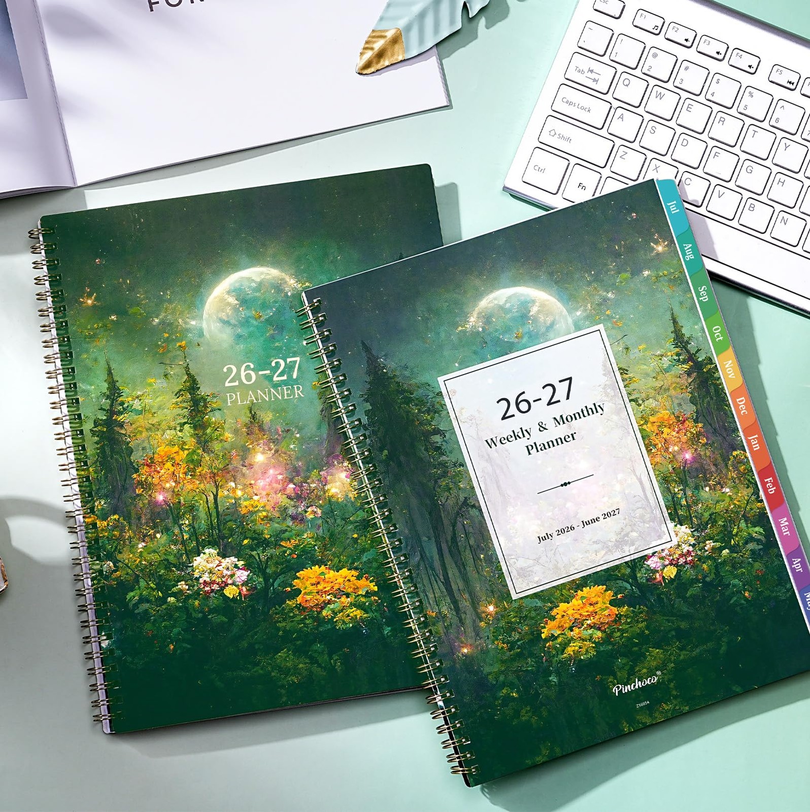 Planner 2026-2027 – Academic 2026-2027, Jul.2026 – Jun.2027, 9″ Green