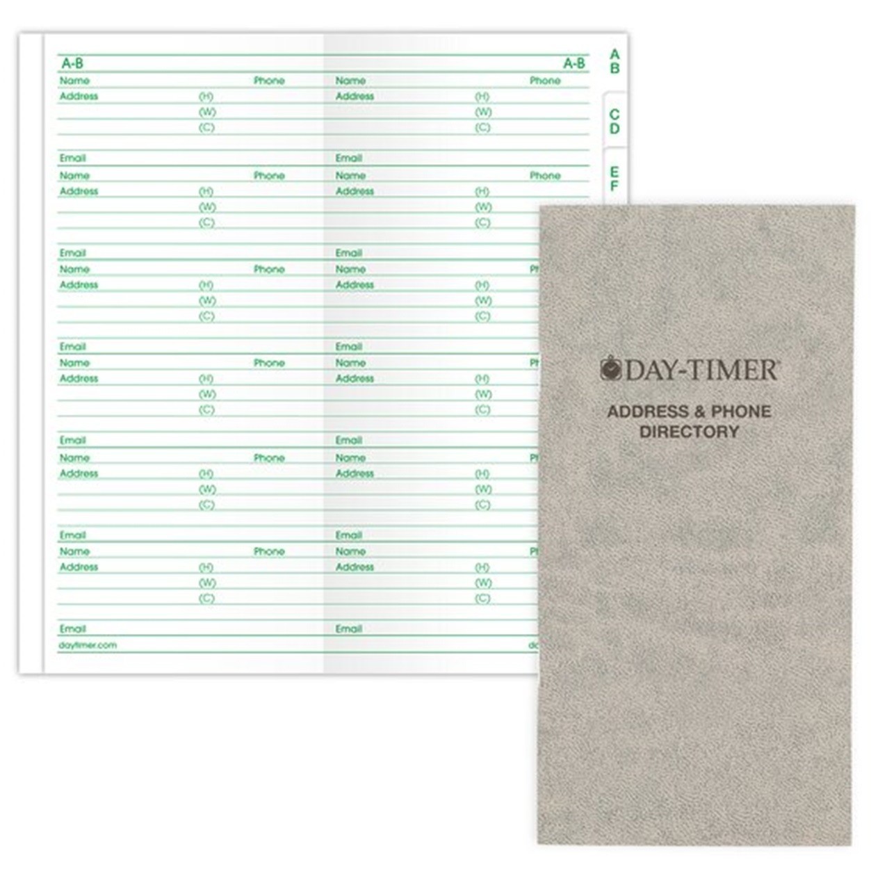 Day-Timer Pocket Std Address & Phone Directory, Stapled, 3 1/2″ x 6″, #98146
