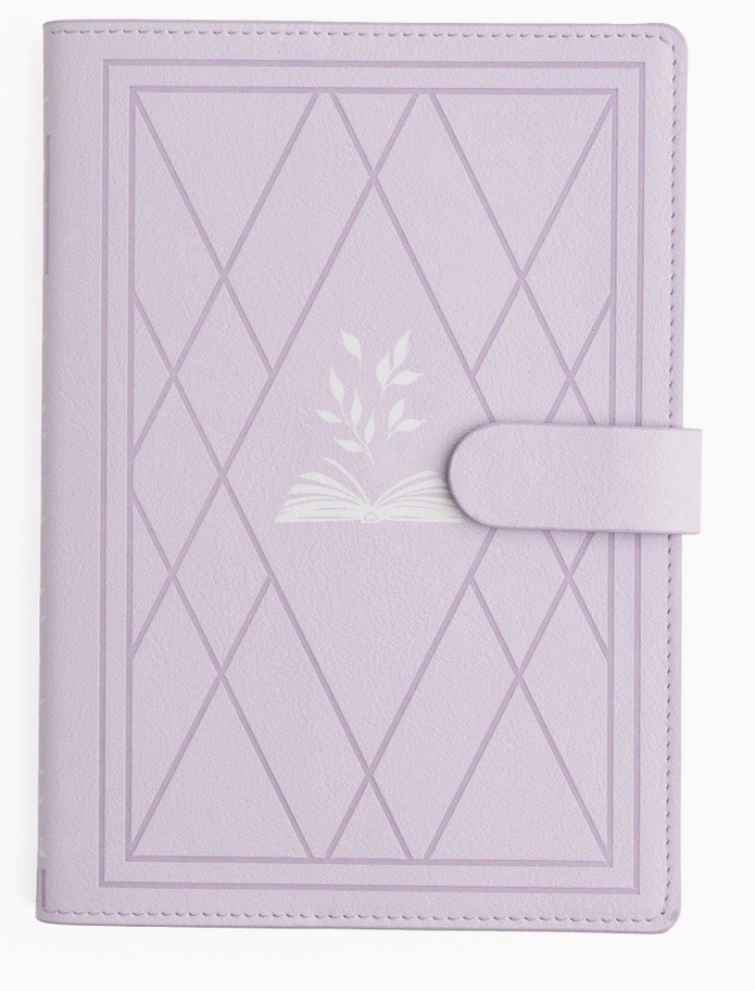 Archer and Olive A5 Everyday Deluxe system Vintage Library Lilac Journal book