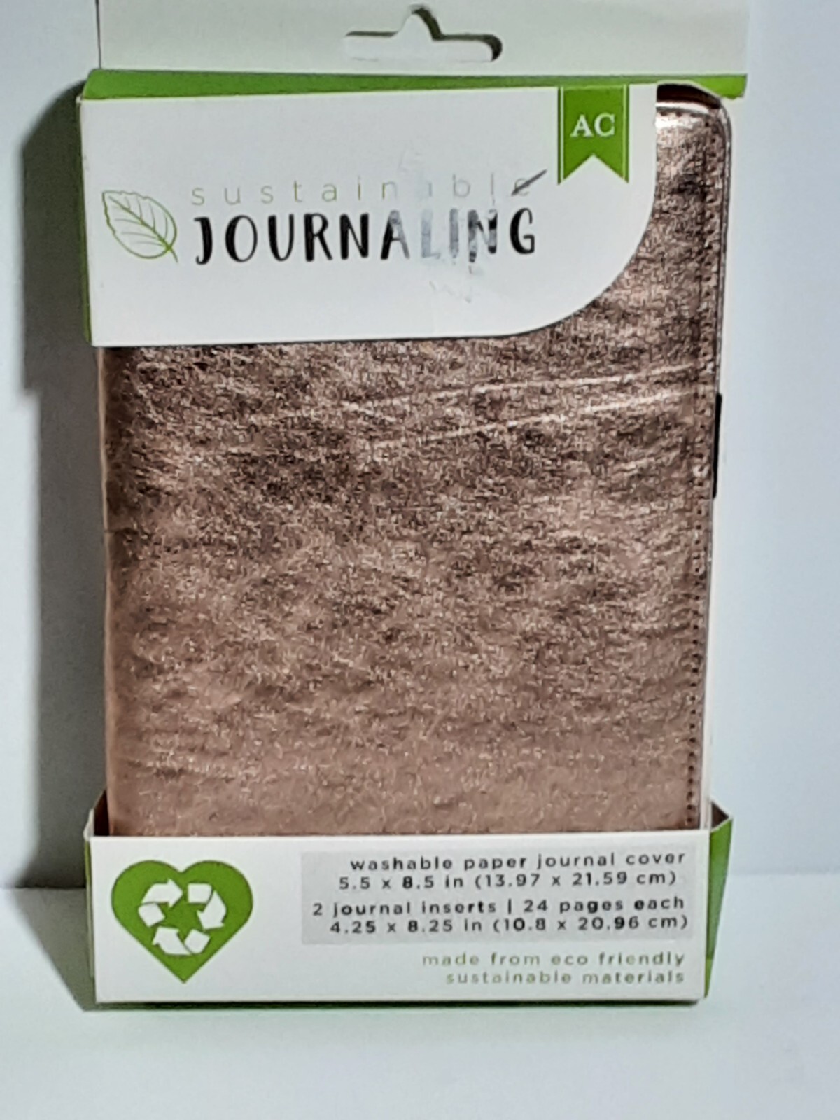 NEW American Crafts Sustainable Journaling 5.5×8.5 2 24 Page Inserts Washable