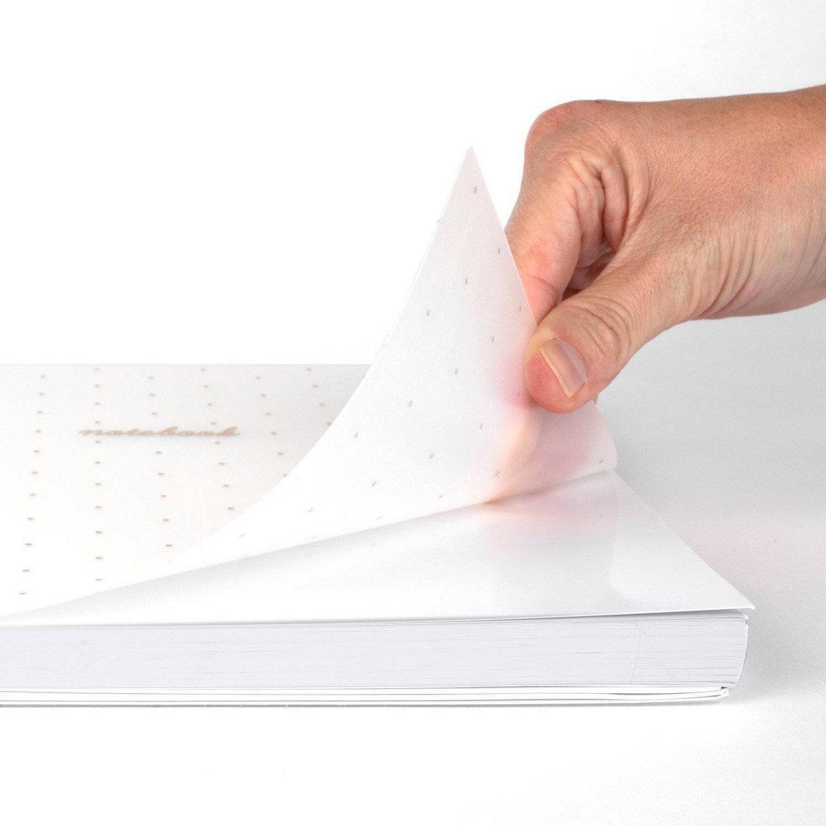 Sugar Paper Essentials 8.5″x11″ Large Spiral Bound Notebook Gold Dot 100 Pages