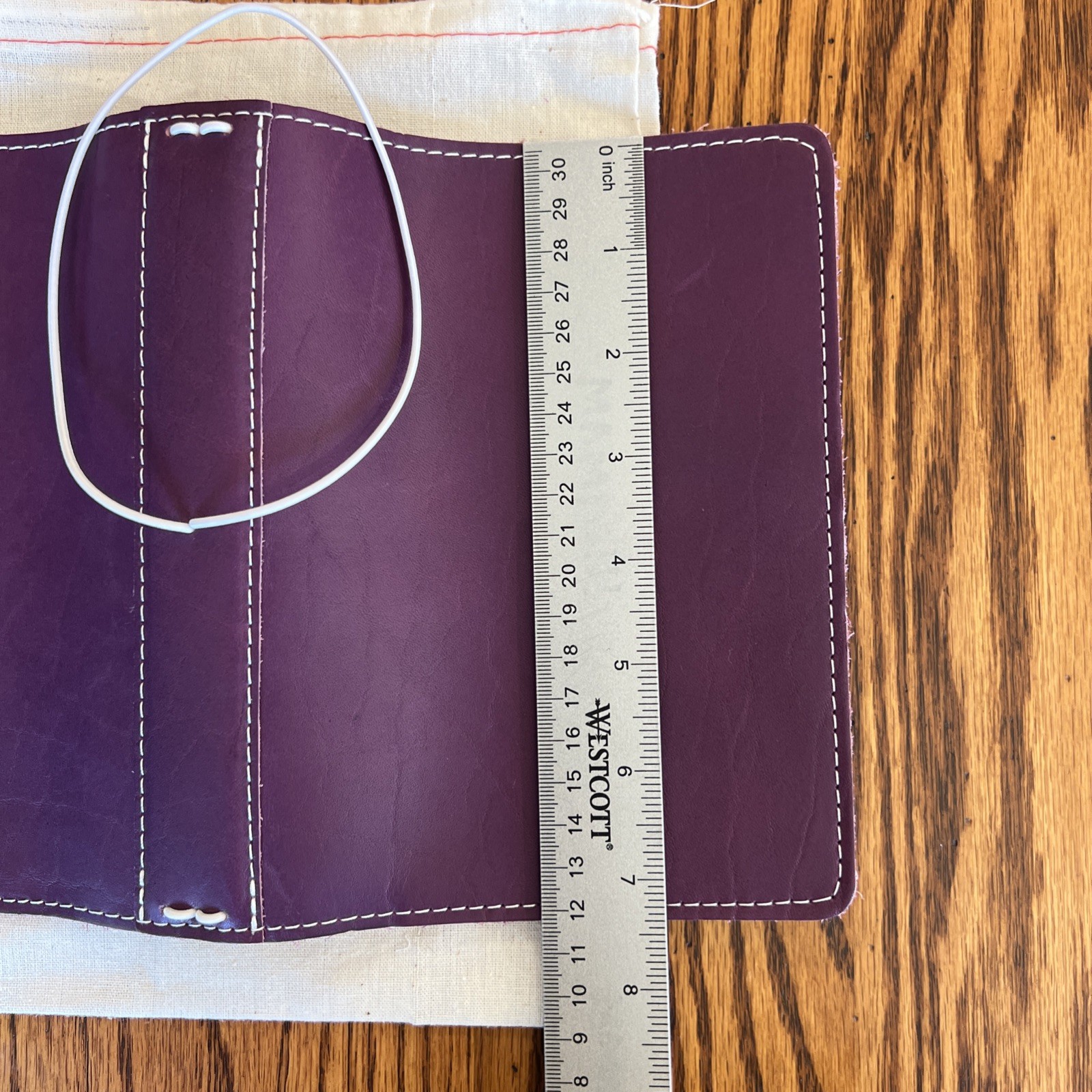 Foxy Fix No. 5 Leather Purple Travelers Notebook w/ Dust Bag RARE