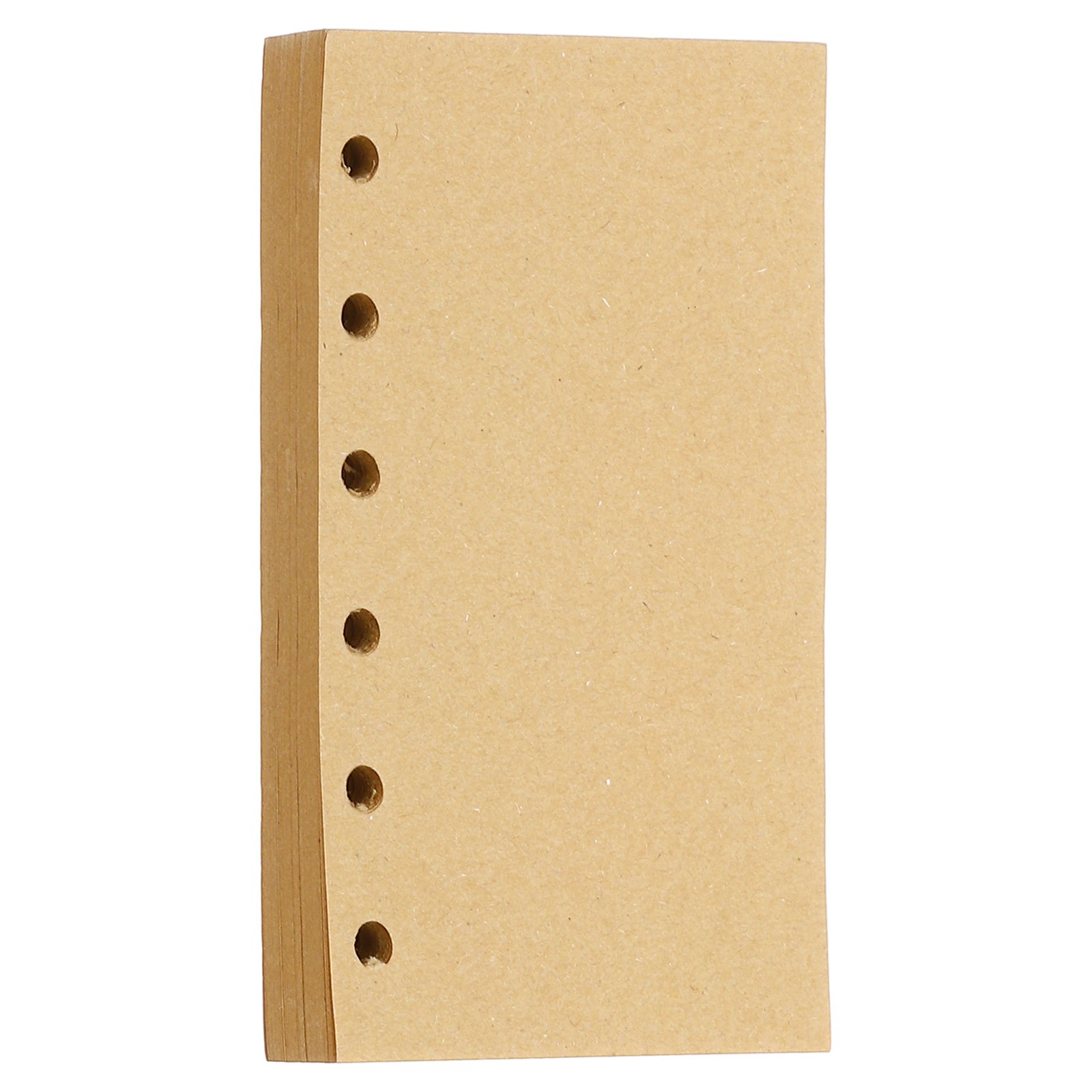 Refill Paper Unlined Blank Kraft Paper 6 Ring Binder 80 Sheets/160 Pages