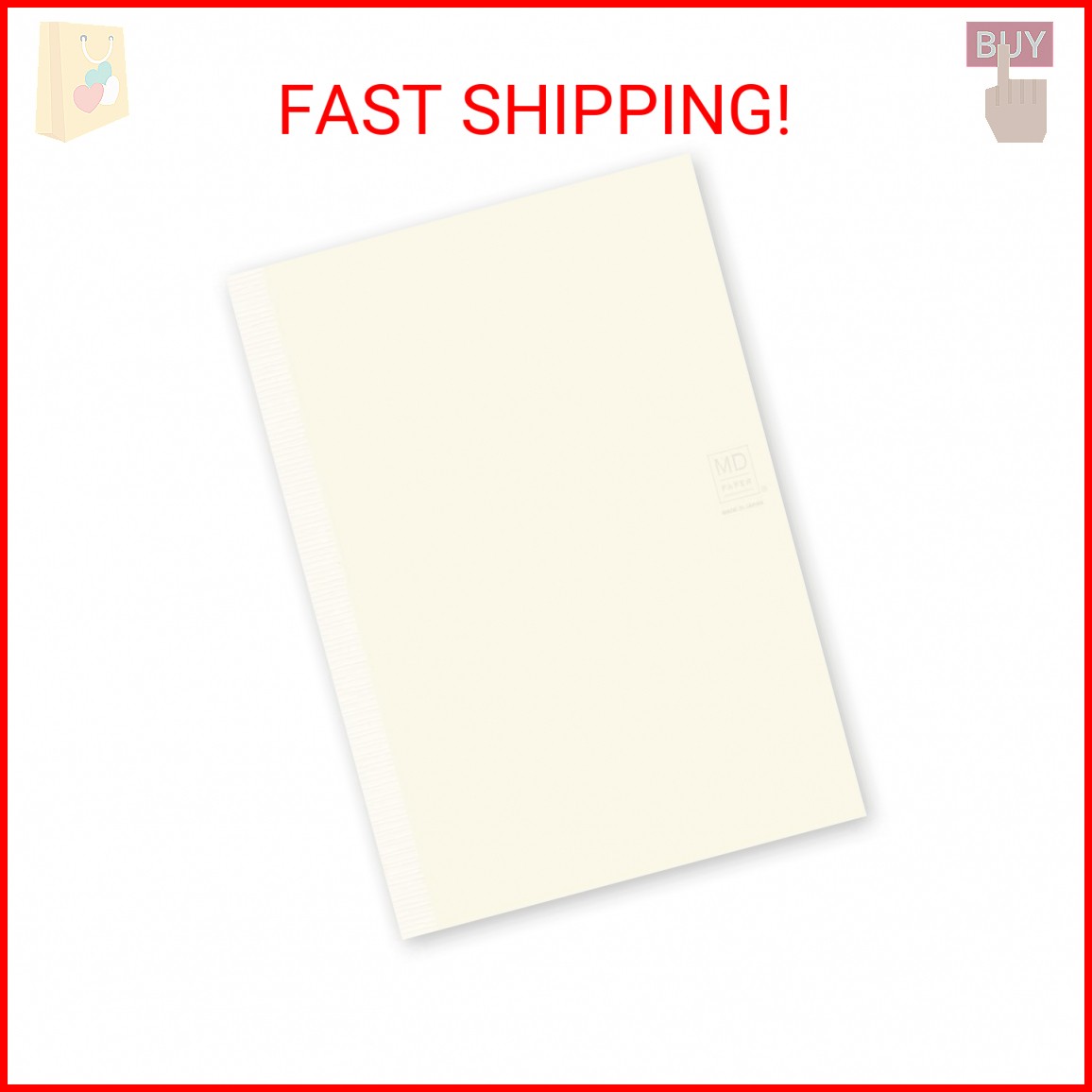 DESIGNPHIL 15293006 Midori Notebook, MD Notebook, A5, Unruled A