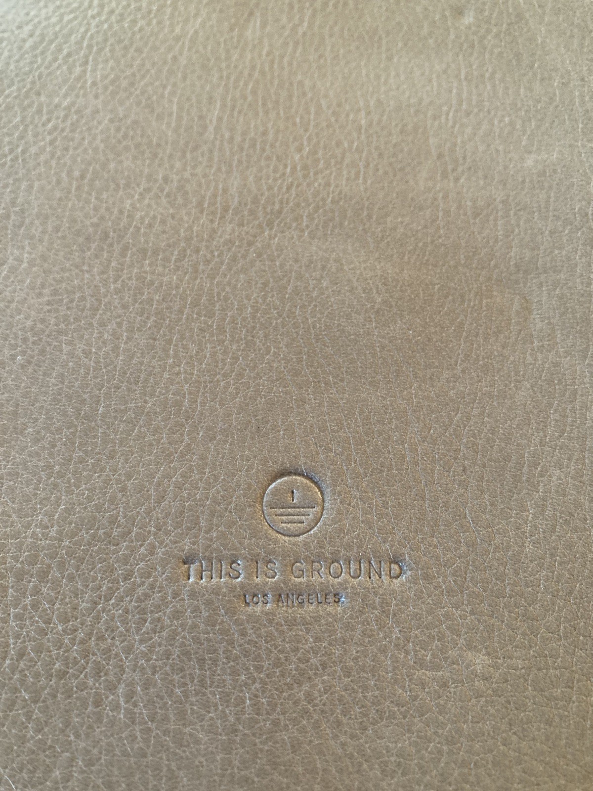 This Is Ground Mod Tablet Leather Portfolio Organizer Case French Grey Taupe