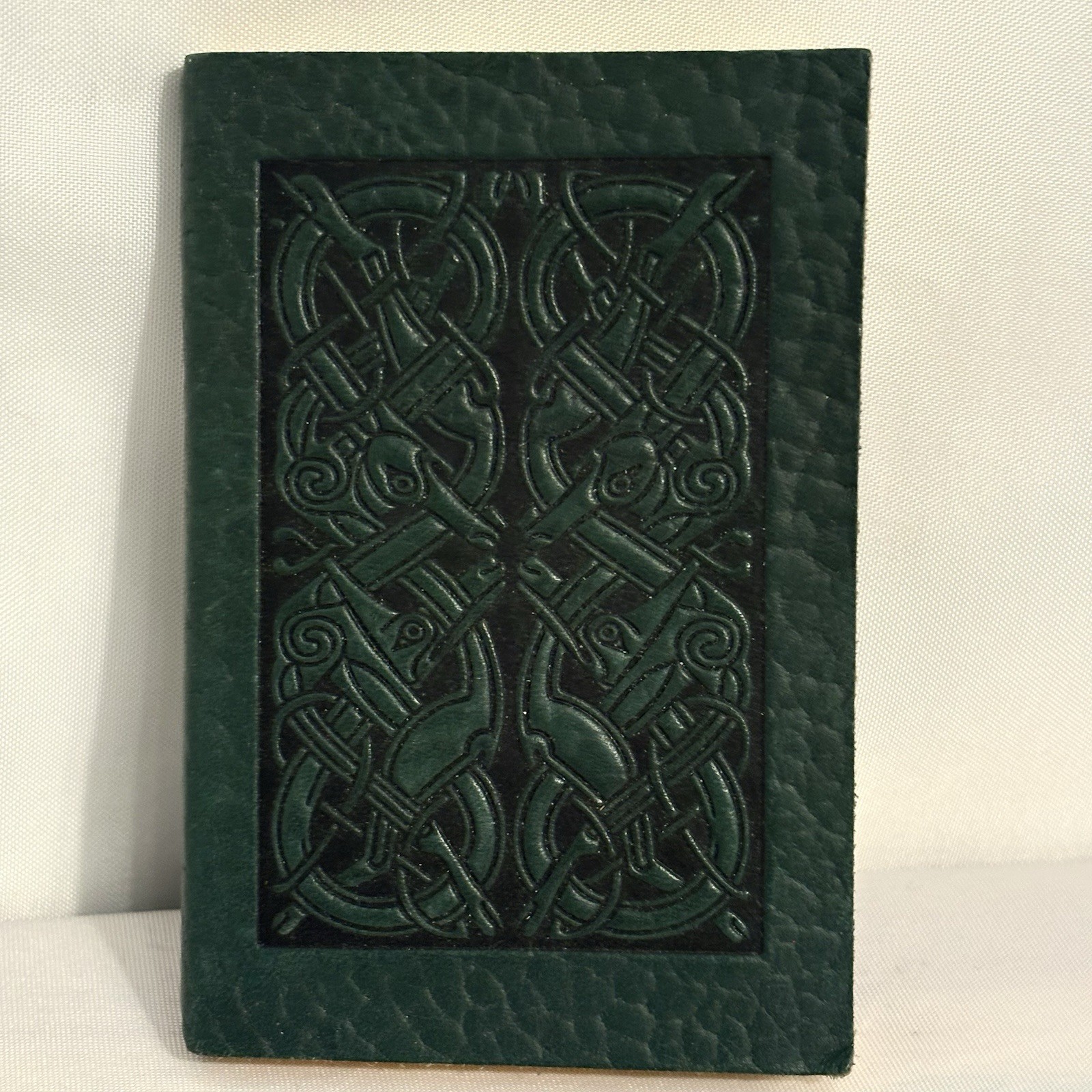 Celtic Design Leather Address Book Alphabet Tabs 3 x 4.5 Knot Gold Edges Small
