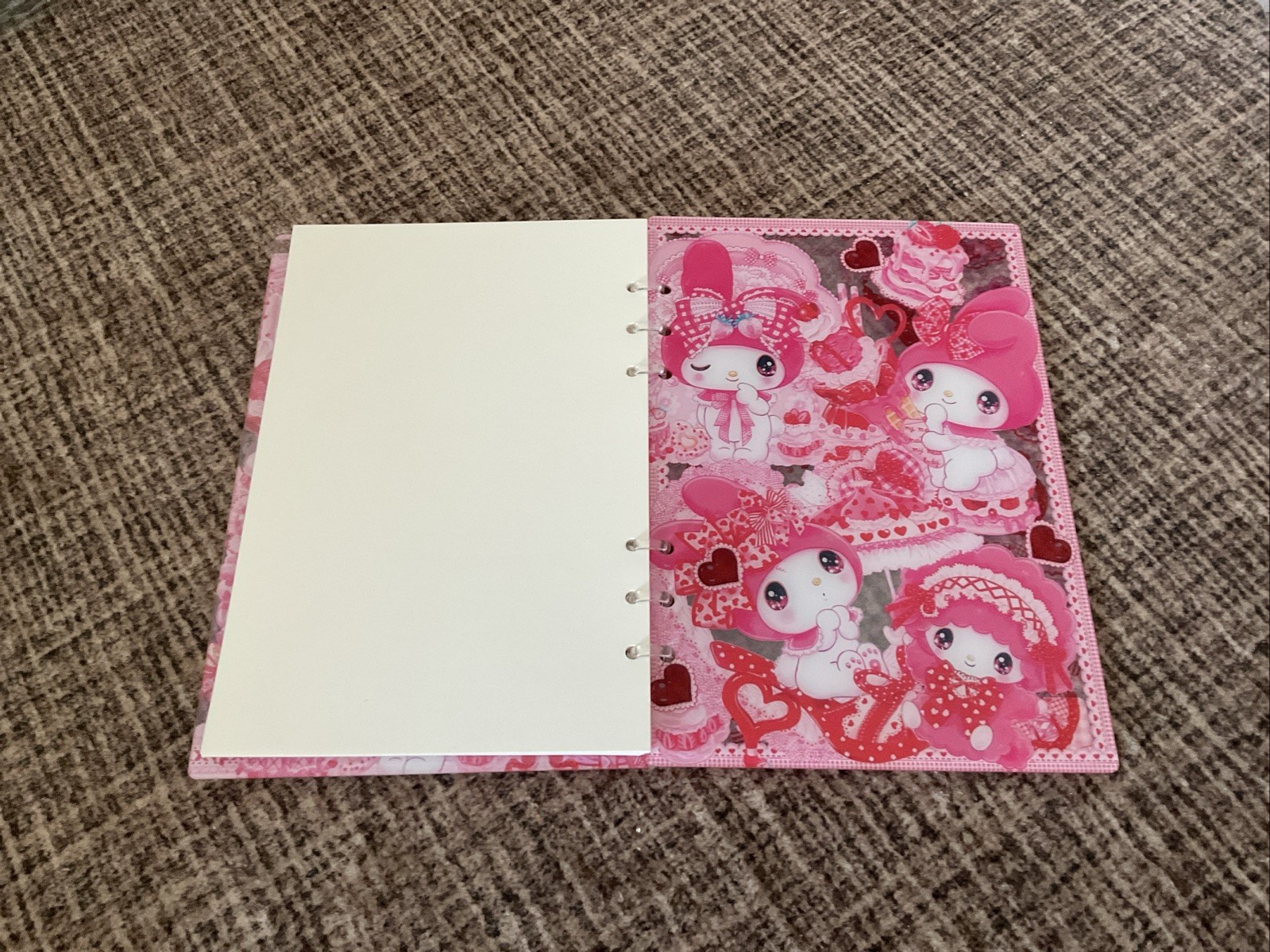 A5 My Melody Shaker Notebook With Plain Pages