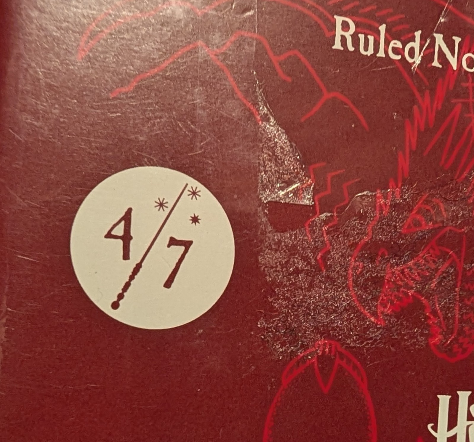 Harry Potter Moleskine 4&5/7 Ruled Violet Hardcover 5×8.25″ Limited Edition NEW