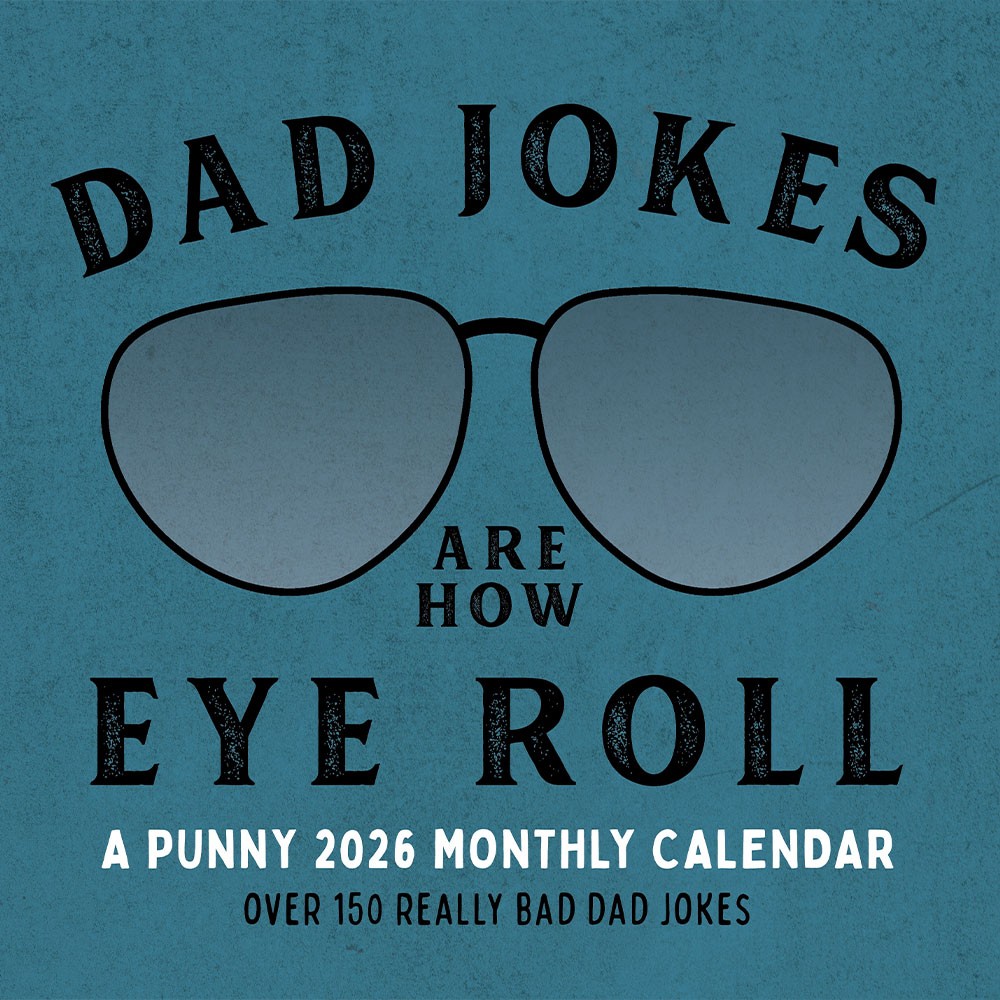 Dad Jokes Calendar 2026 | 12″ x 24″ 12 Month Calendar | Marble City Press