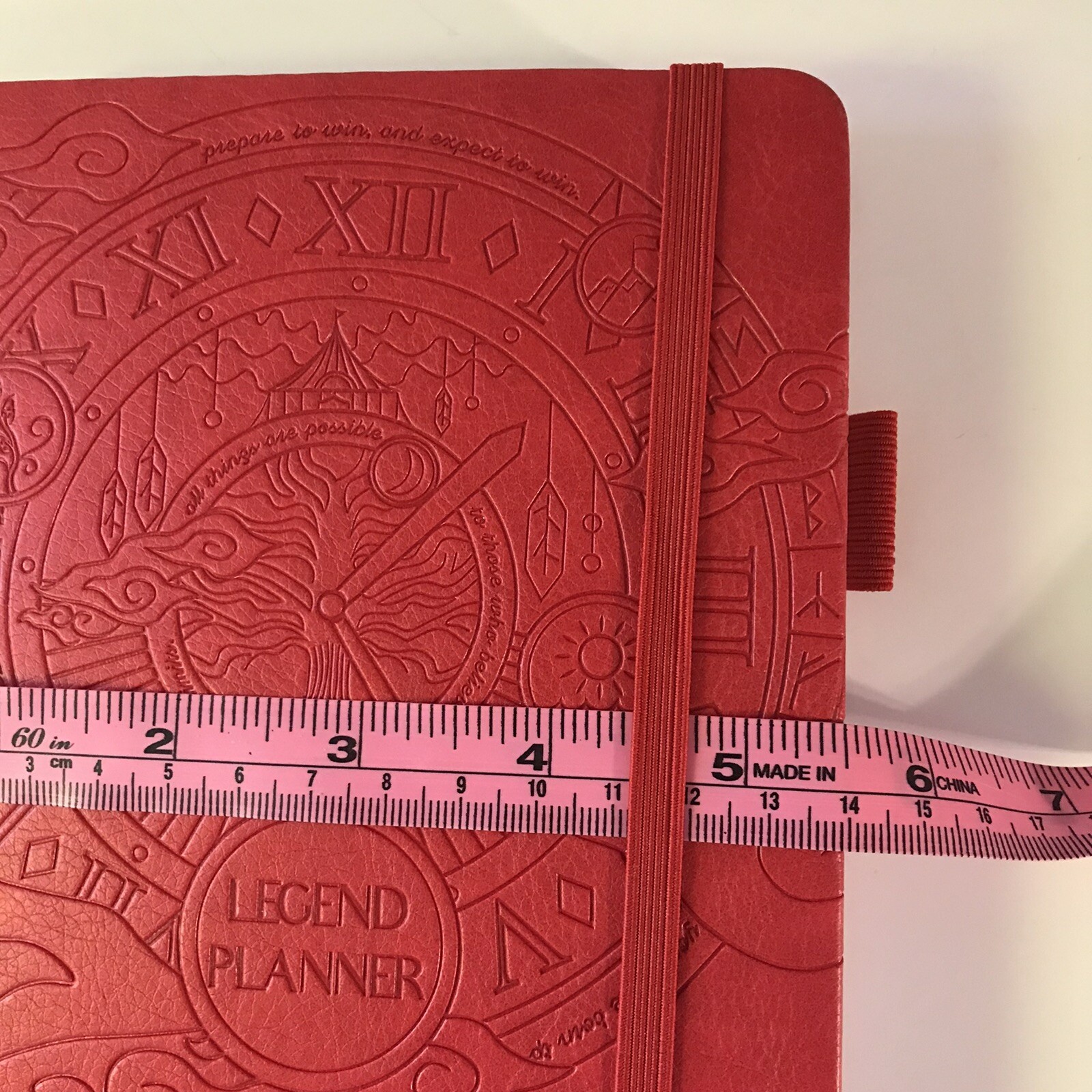 NEW Legend Planner Undated 1 Year Weekly Monthly Planner Rose Vegan Leather