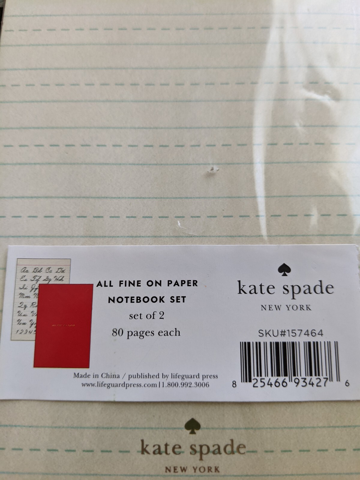 KATE SPADE NEW YORK ALL FINE ON PAPER NOTEBOOK SET OF 2