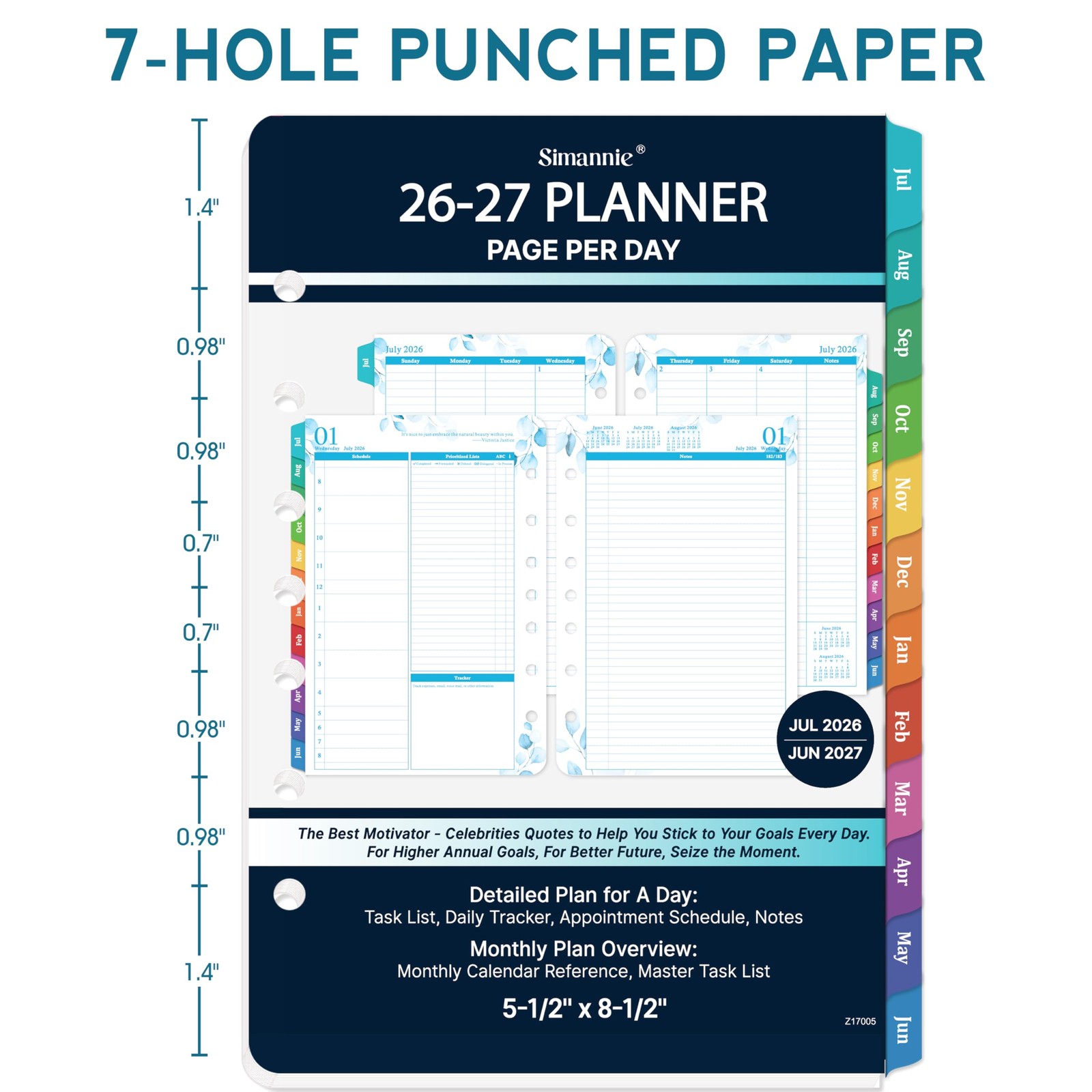 Planner Refills 2026-2027 – July 2026 – June 2027, 2026-2027 Planner Refills, Tw
