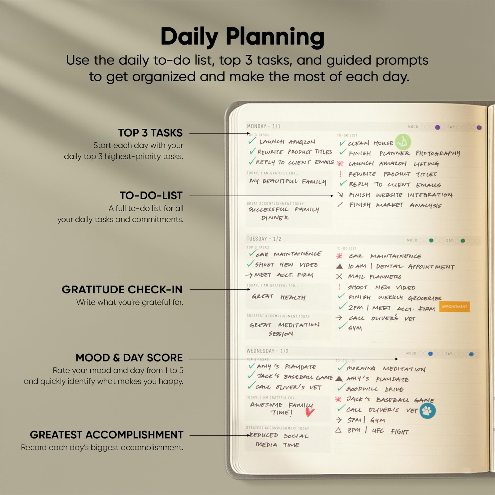 Dated, 2026 Planner, 5.8” x 8.3” – The #1 2026 Dated 5 x 8 (A5), Grey