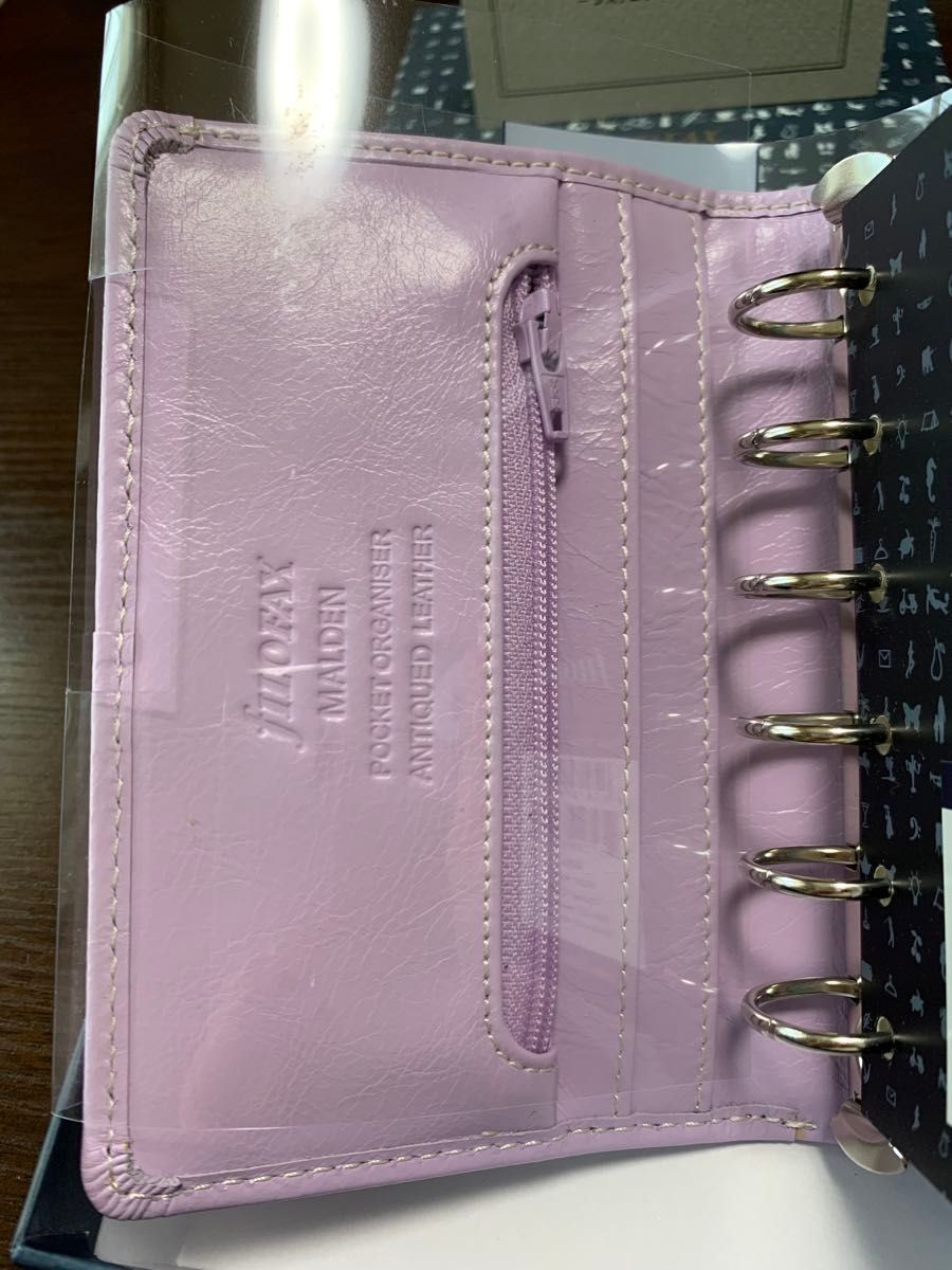 Filofax Malden Orchid Organizer Compact Mini 6 Leather Stationery Boxed Refill