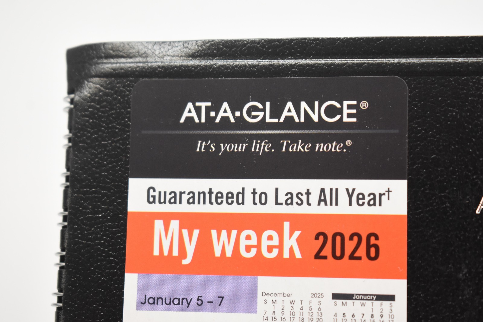 AT-A-GLANCE My Week 2026 Weekly Pocket Planner G200-00 Black Lot Of 2 DayMinder