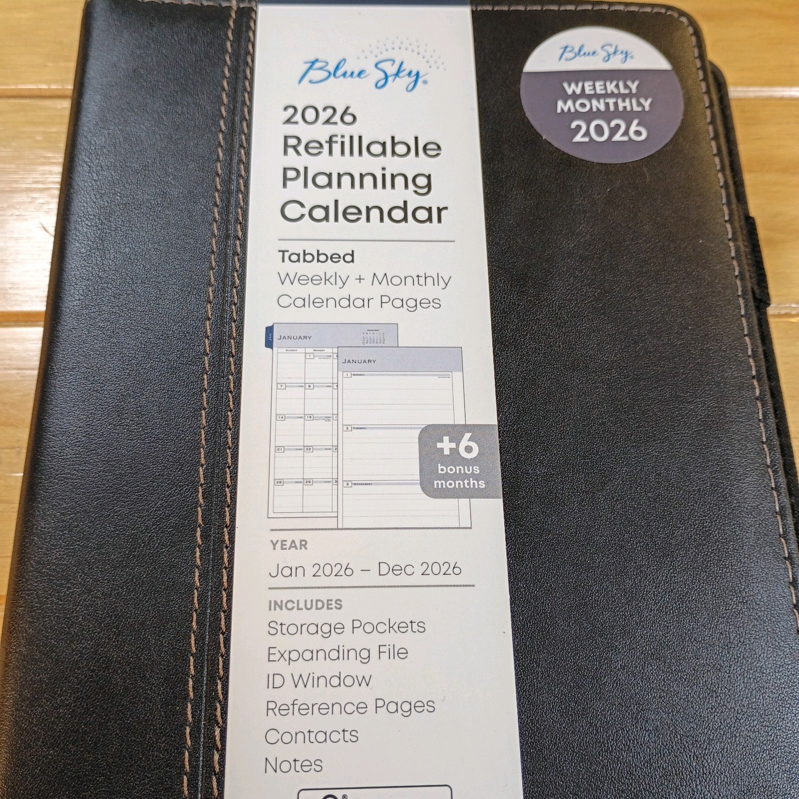 Blue Sky Refillable Planning Calendar 2026 Tabbed New .