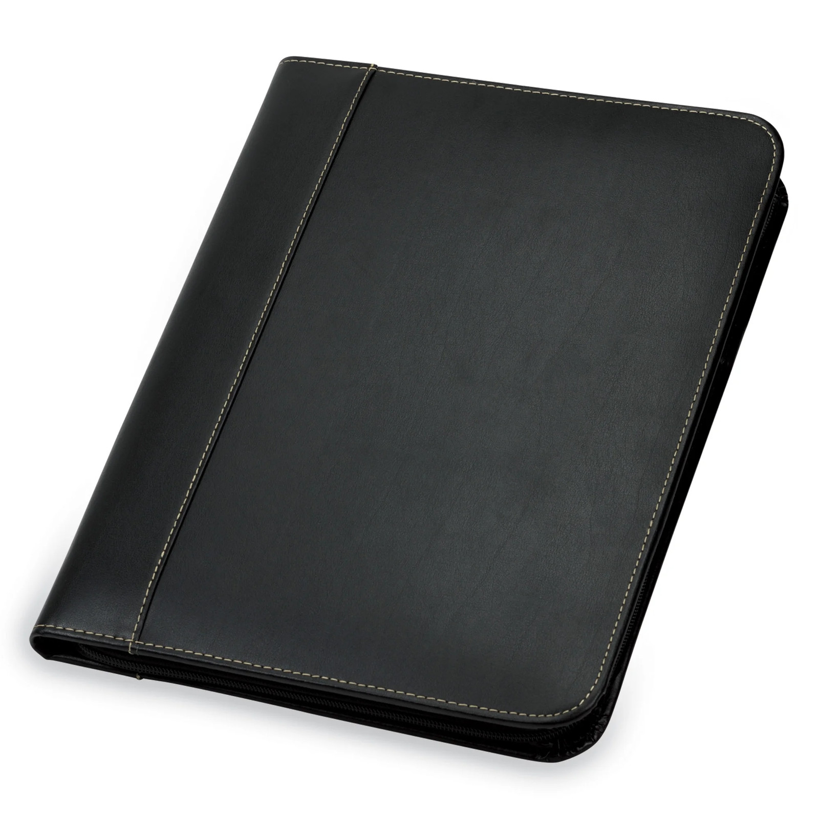 Leather Zipper Padfolio Writing Pad Organizer Professional Folder