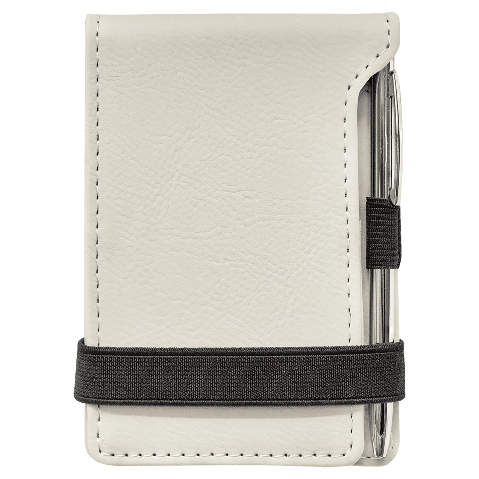 3 1/4″ x 4 3/4″ Laserable Leatherette Mini Notepad with Pen