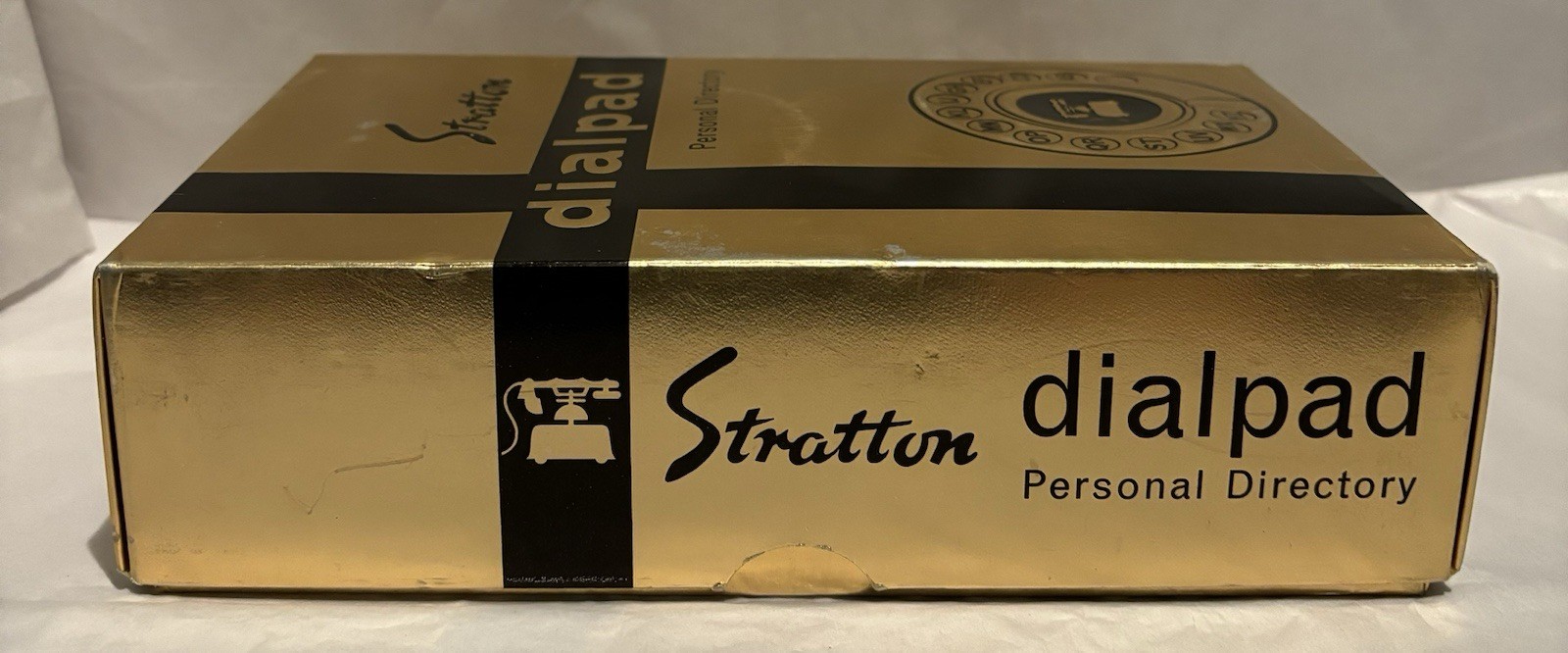 1950s Rare YELLOW DIALPAD BY STRATTON MADE ENGLAND MECHANICAL ADDRESS BOOK MIB