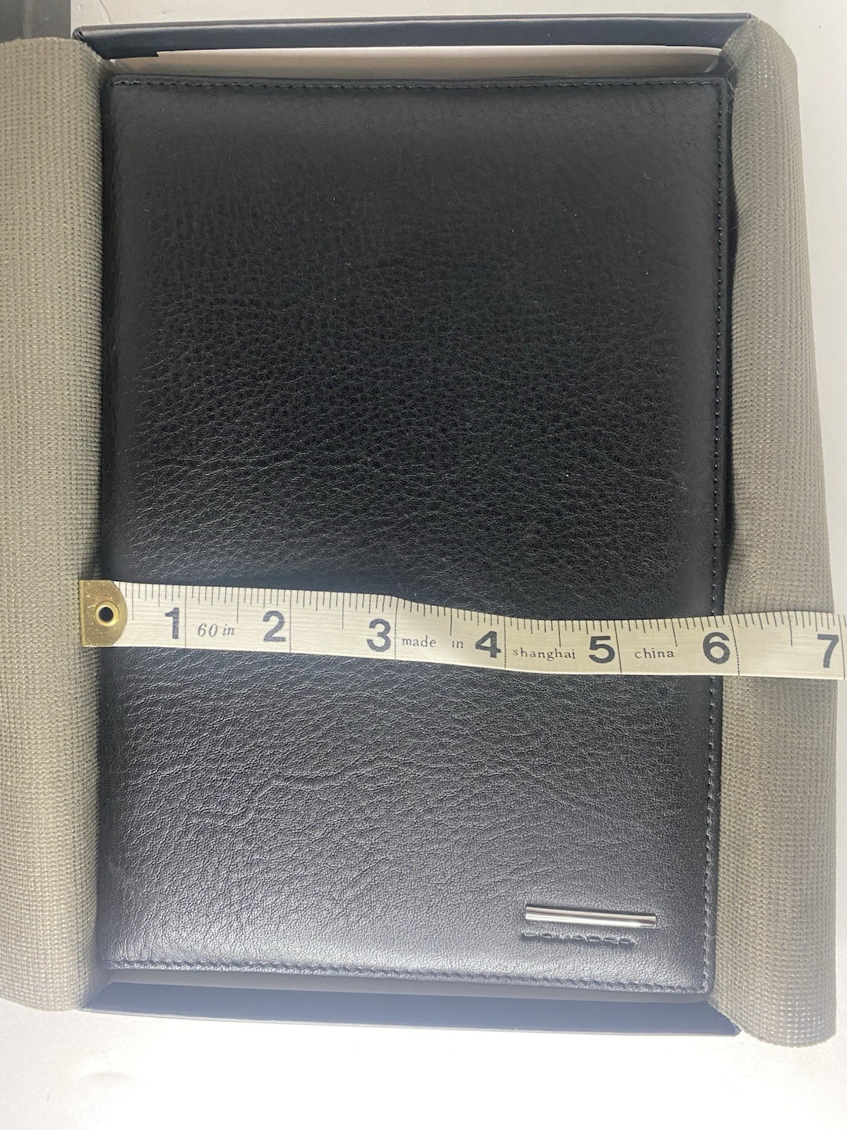 PIQUADRO Black Leather Address Book 8.5 x 6 ITALY 1996 Discontinued Boss Gift