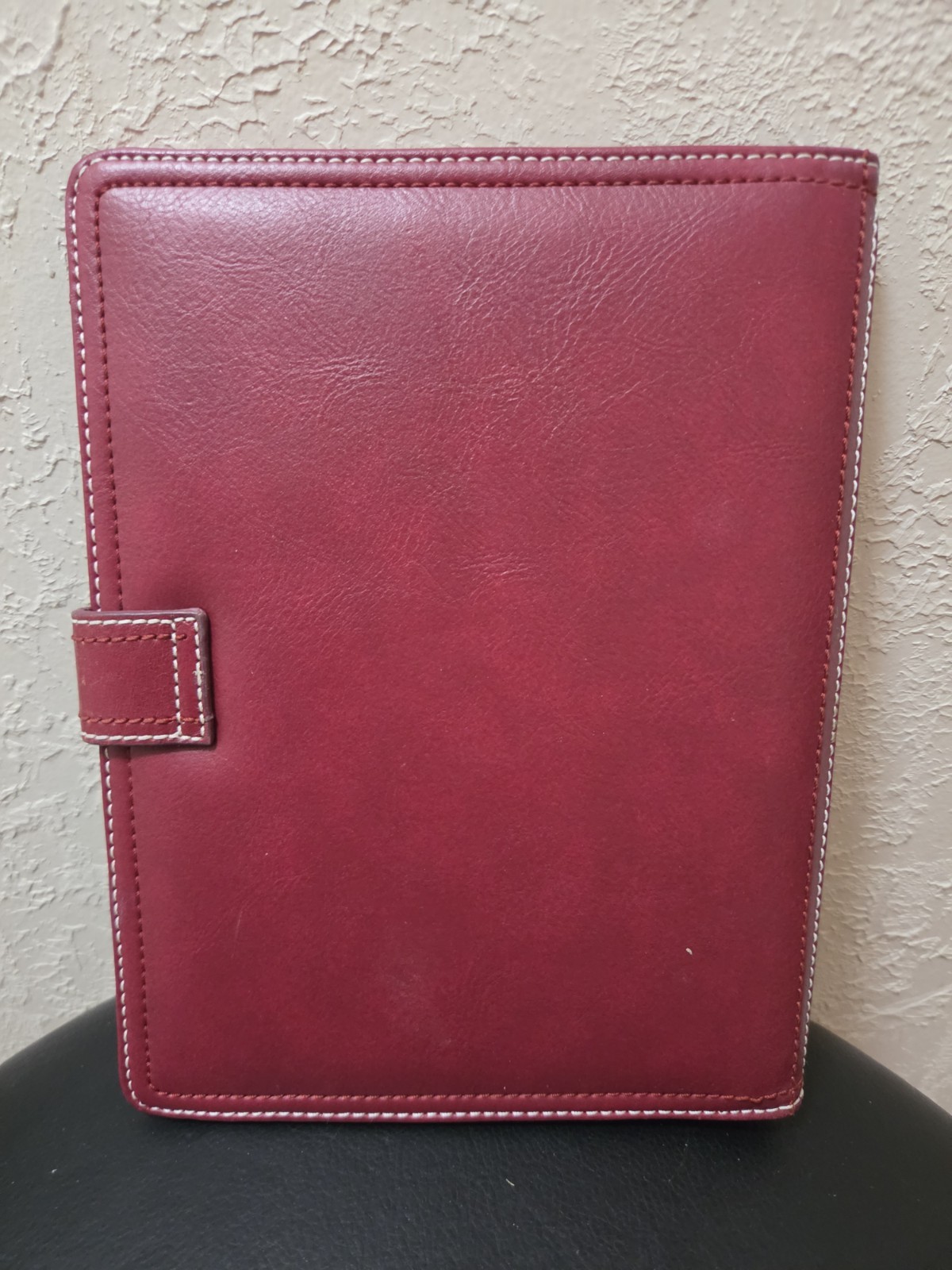 Franklin Covey Leather Red Filofax Malden A5 Organizer