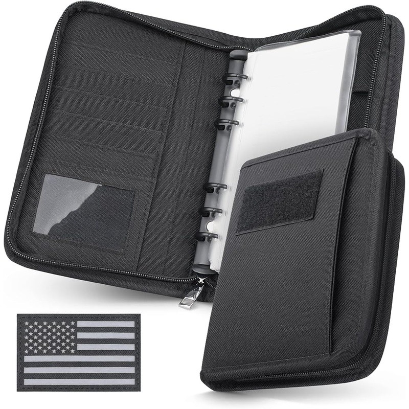 Refillable 6-Ring A5 Binder Military-Grade Notebook Portable Organizer New