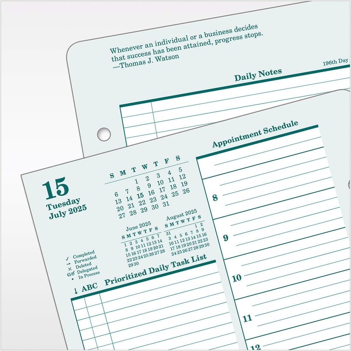 Ring-Bound Planner – 730 Pages of Daily Inspiration for 2025 – Classic 5.5″x8.5″