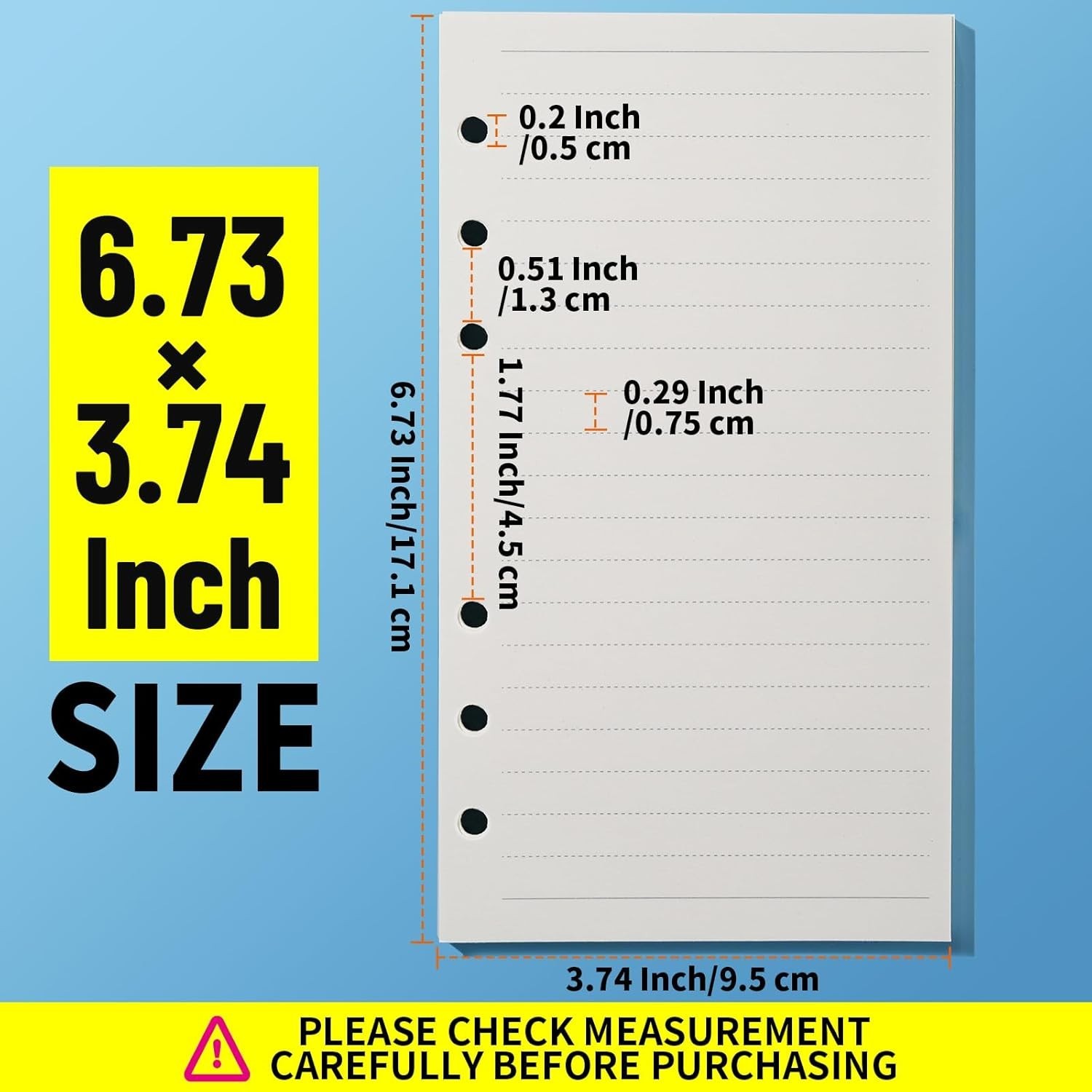 Versatile A6 Lined Paper Kit with Binder Pockets & Colorful Dividers – 90 Sheets