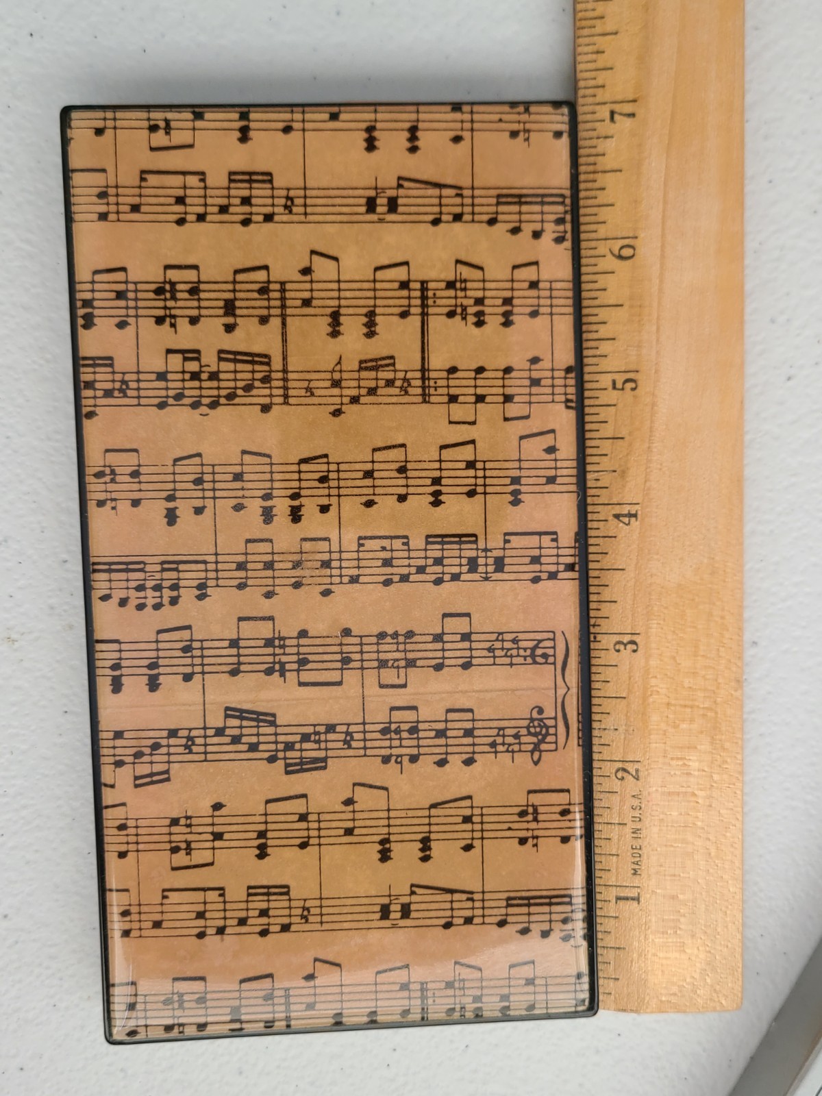 Vintage Lacquered Telephone Book Musical Notes Music Musician