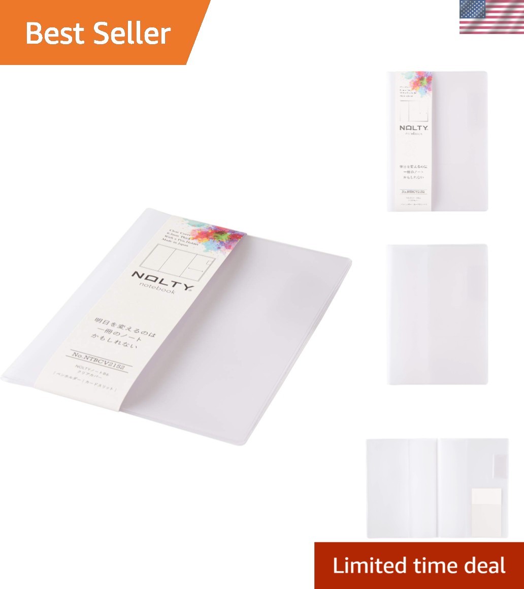 Manage in Style: NOLTY B6 Clear Notebook Cover for the Modern Professional